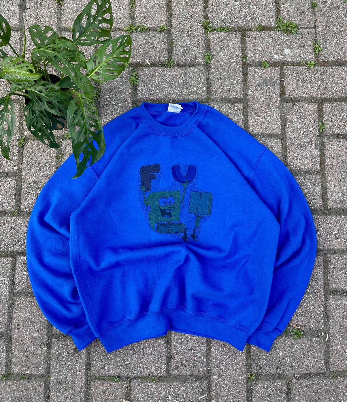 Cartoon Network × Gildan Sponge Bob streetwear y2k Goldman sweatshirt crewneck Size US M / EU 48-50 / 2 - 1 Thumbnail