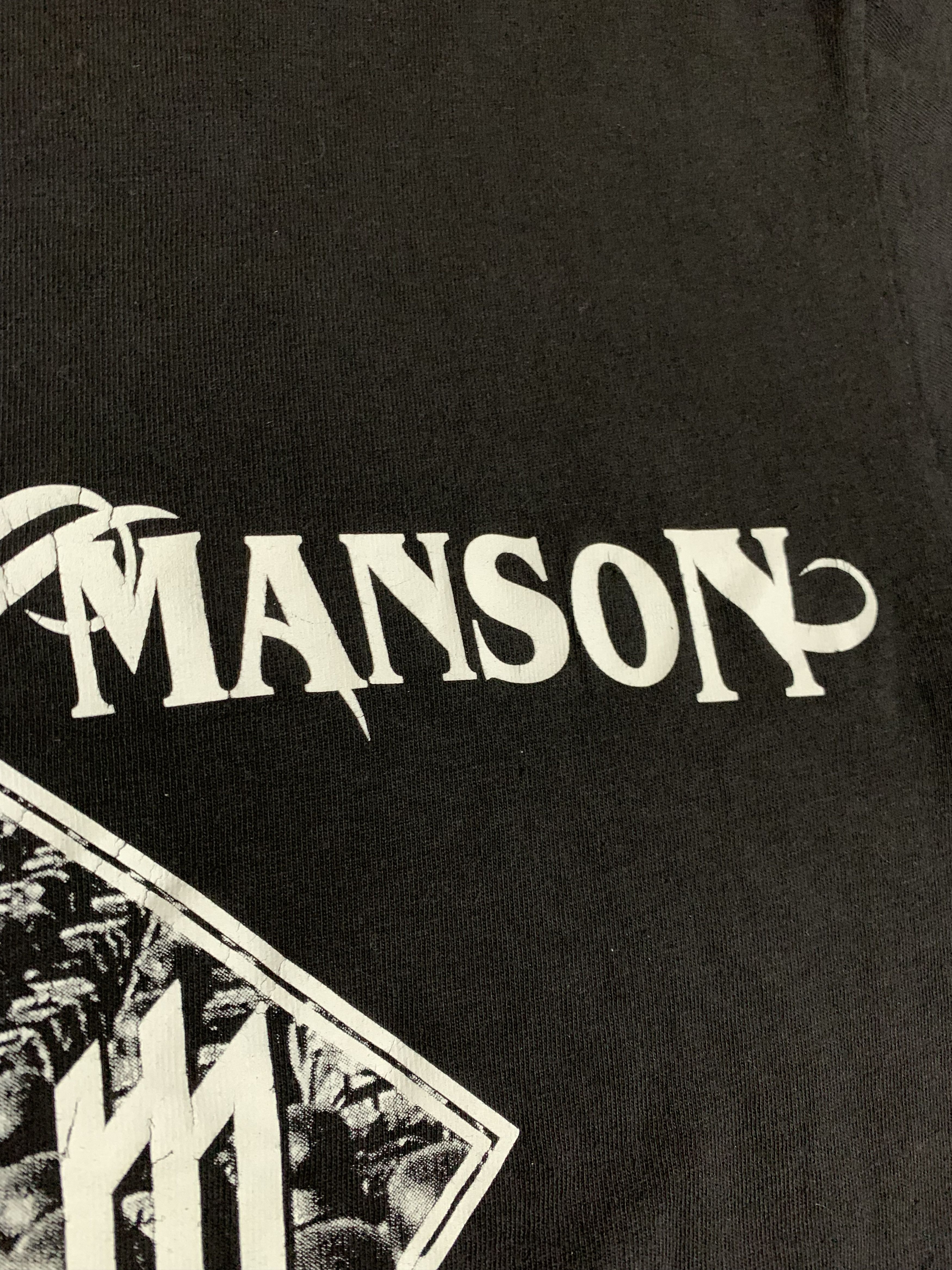 Band Tees × Vintage Vintage Marilyn Manson T Shirt Tee Unsafe Tour Crazy 90s Size US S / EU 44-46 / 1 - 17 Thumbnail