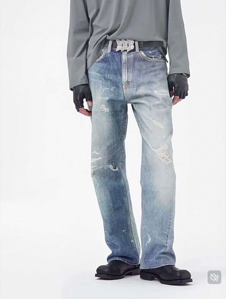 Our Legacy Third Cut 'Digital Chalk Flower Print' Jeans | Grailed