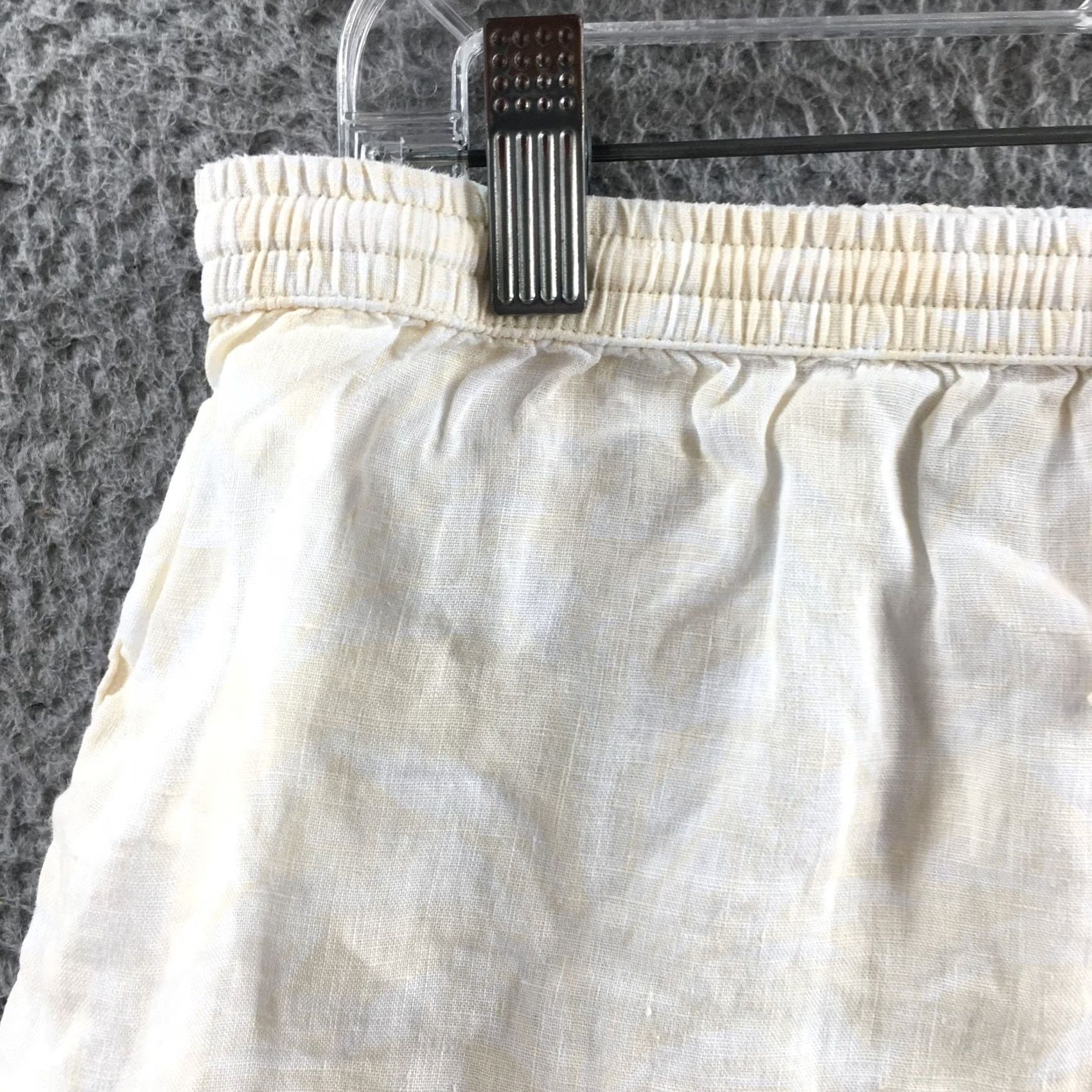 Banana Republic Banana Republic Linen Shorts Womens M Beige High Rise Drawstring Shirt? Size 32" / US 10 / IT 46 - 2 Thumbnail
