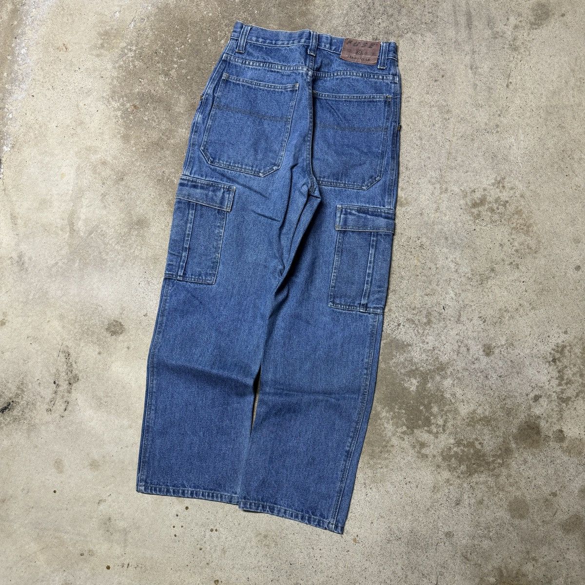 Vintage Y2K Fuse Baggy Wide Leg Denim Cargo Skater Jeans Jnco Size US 28 / EU 44 - 7 Thumbnail