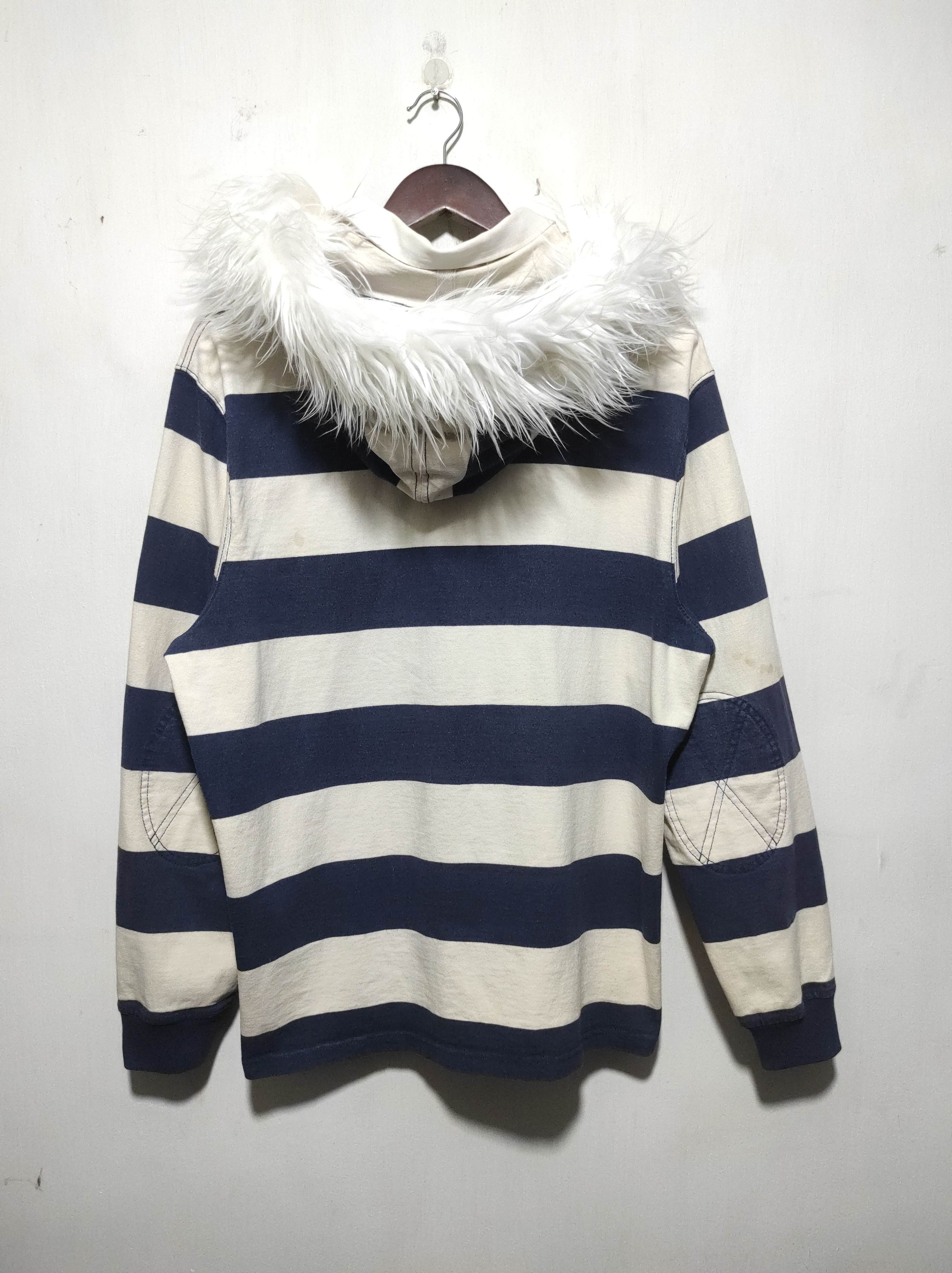 Polo Ralph Lauren Polo Ralph Lauren Stripe fur Hoodie Size US XL / EU 56 / 4 - 14 Thumbnail