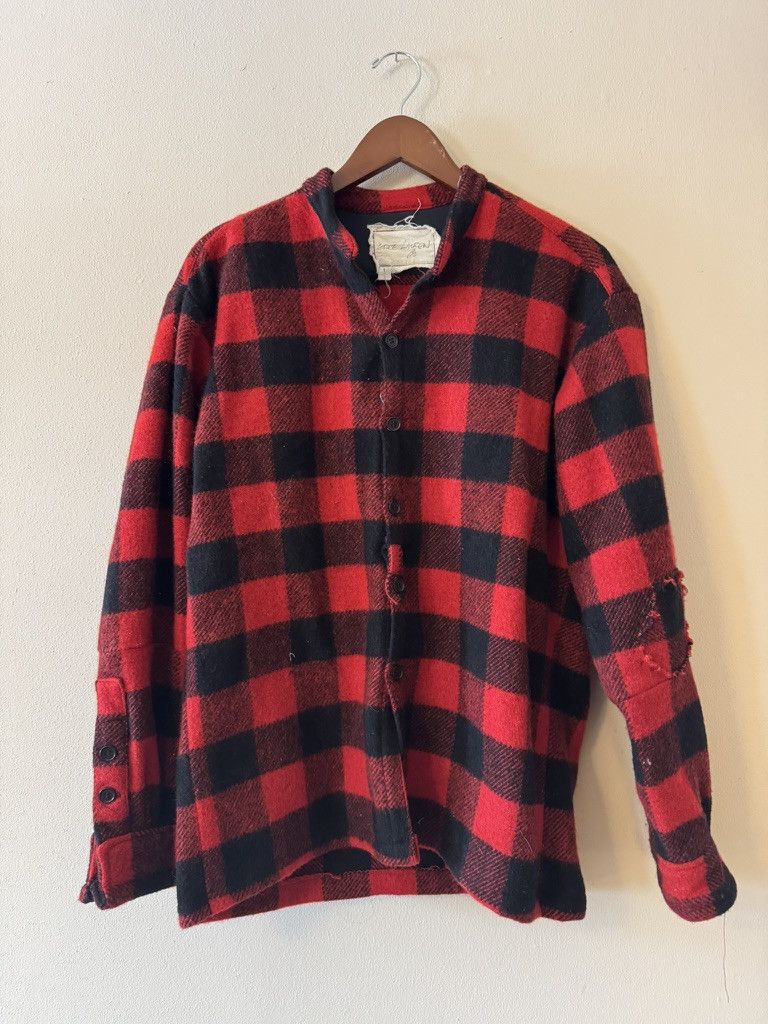 Greg Lauren Buffalo Check Studio Over shirt Flannel Size US S / EU 44-46 / 1 - 1 Thumbnail