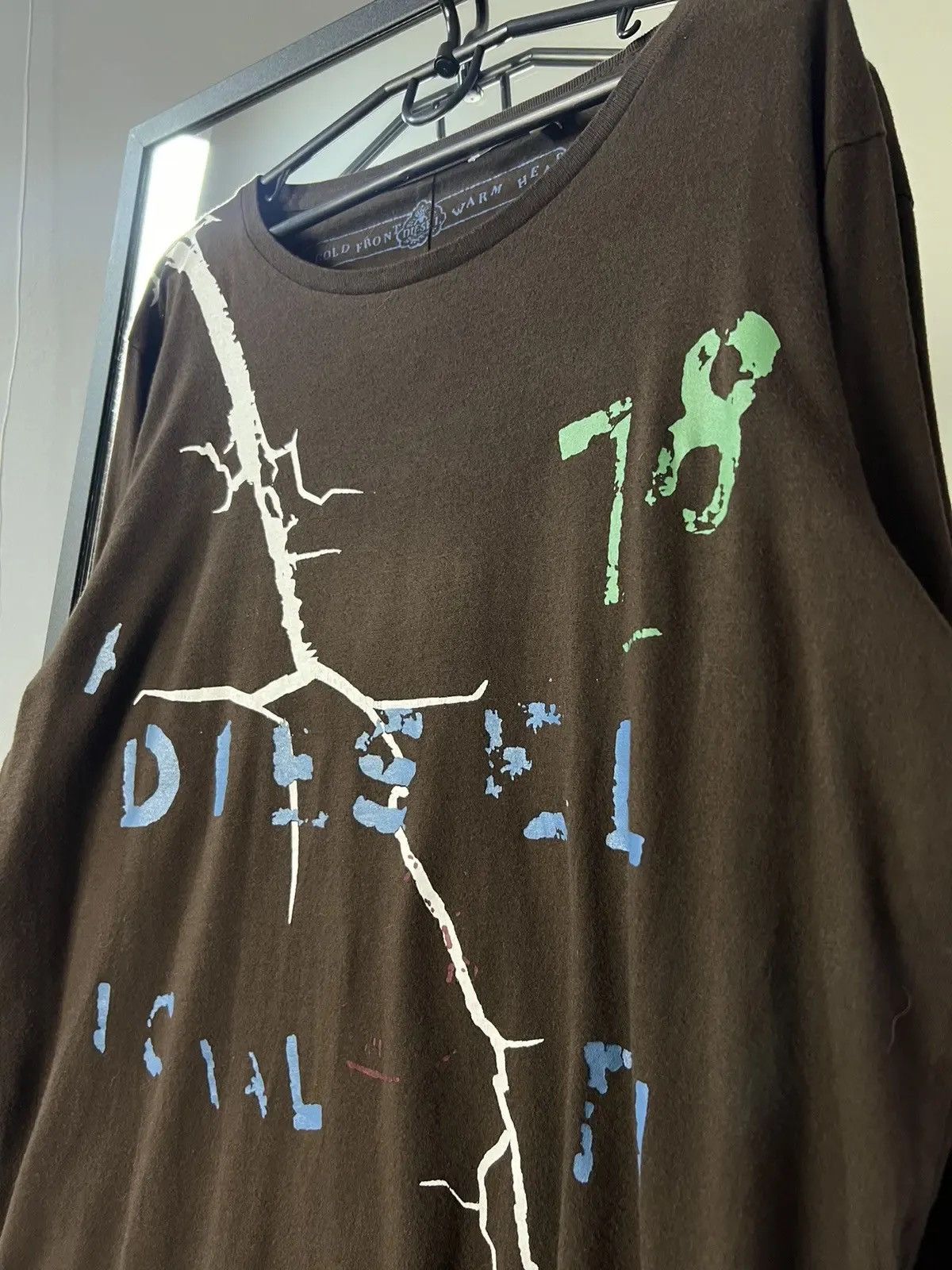 Diesel × Japanese Brand × Vintage Vintage Y2K Diesel gothic Distressed Faded Effect sweater Size US M / EU 48-50 / 2 - 7 Thumbnail