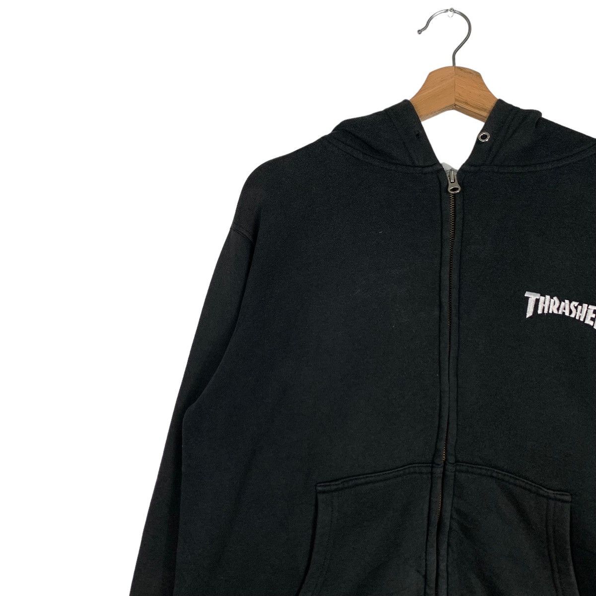 Thrasher Trashed THRASHER Big Logo Zipper Hoodies #0707-C32 Size US M / EU 48-50 / 2 - 9 Thumbnail