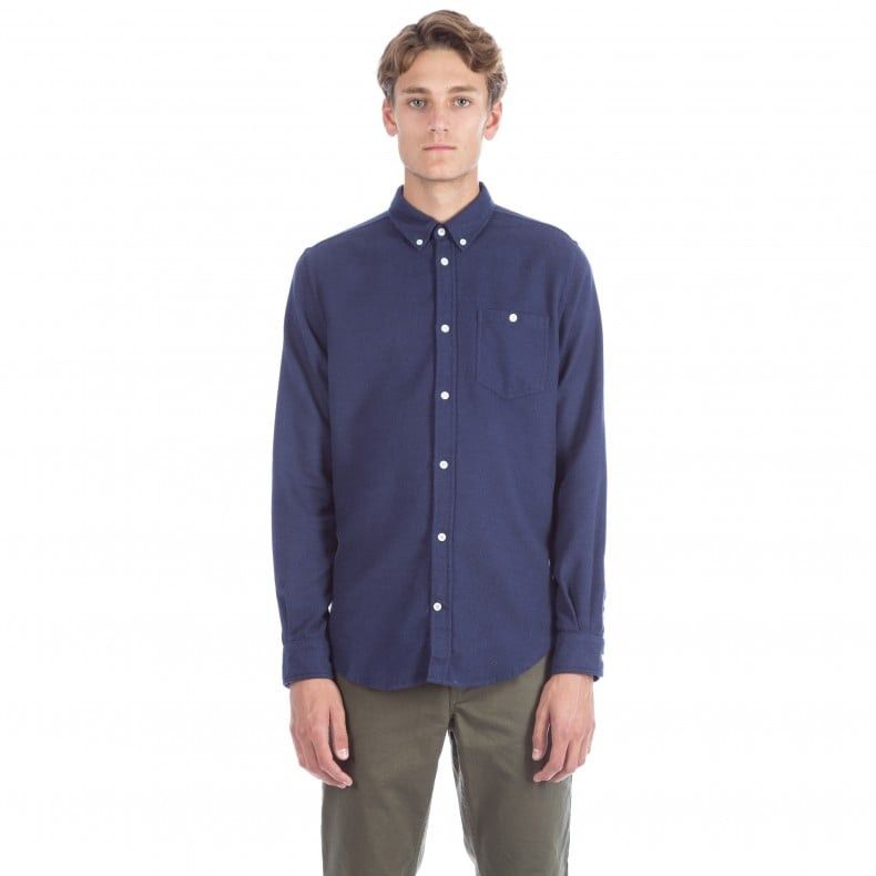 Norse Projects Norse Projects Osvald Brushed Blue Flannel Shirt Size US M / EU 48-50 / 2 - 1 Thumbnail