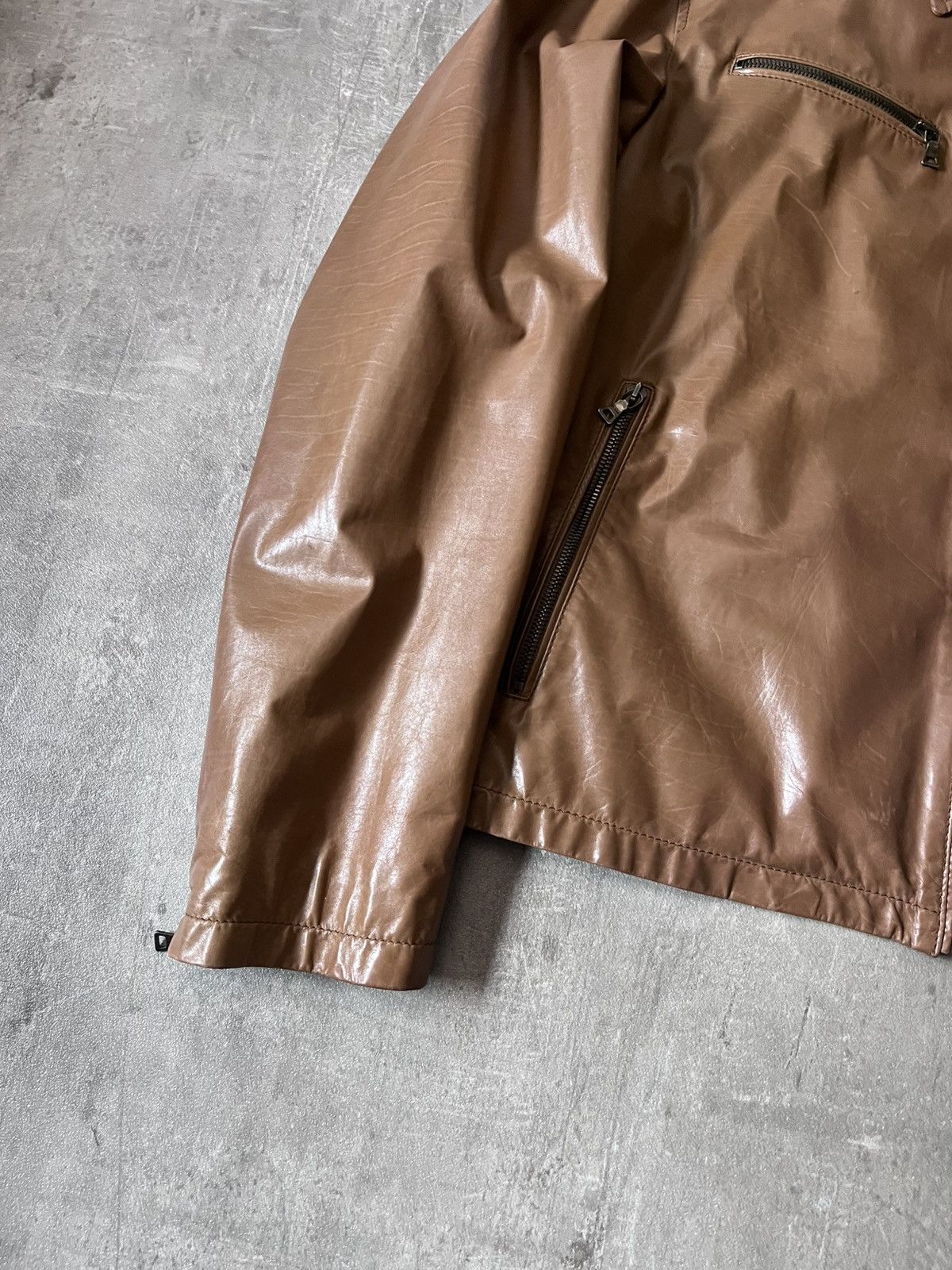 Prada Prada S/S 2006 brown soft lamb leather bomber jacket Size US L / EU 52-54 / 3 - 2 Thumbnail