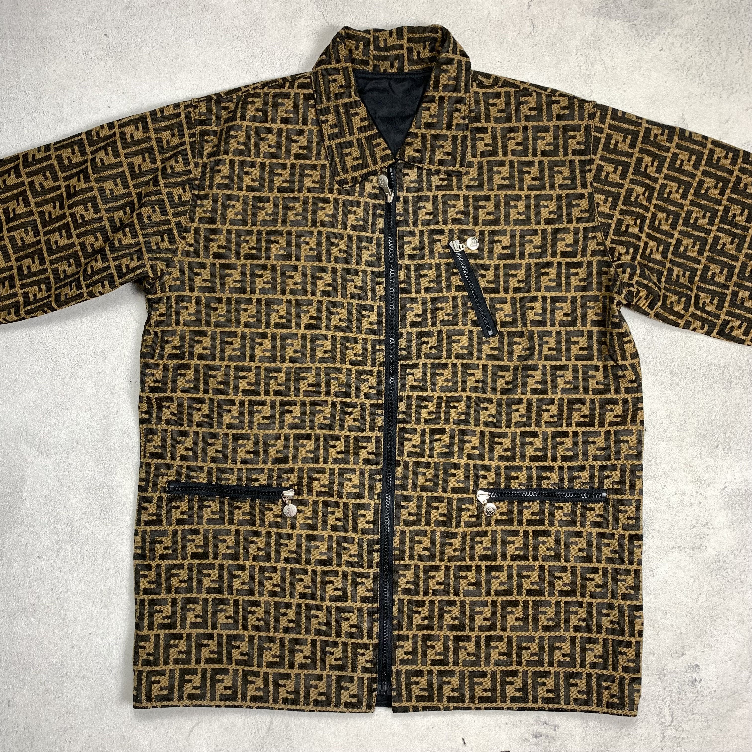 Fendi Vintage Fendi Monogram Jacket Size US L / EU 52-54 / 3 - 2 Thumbnail
