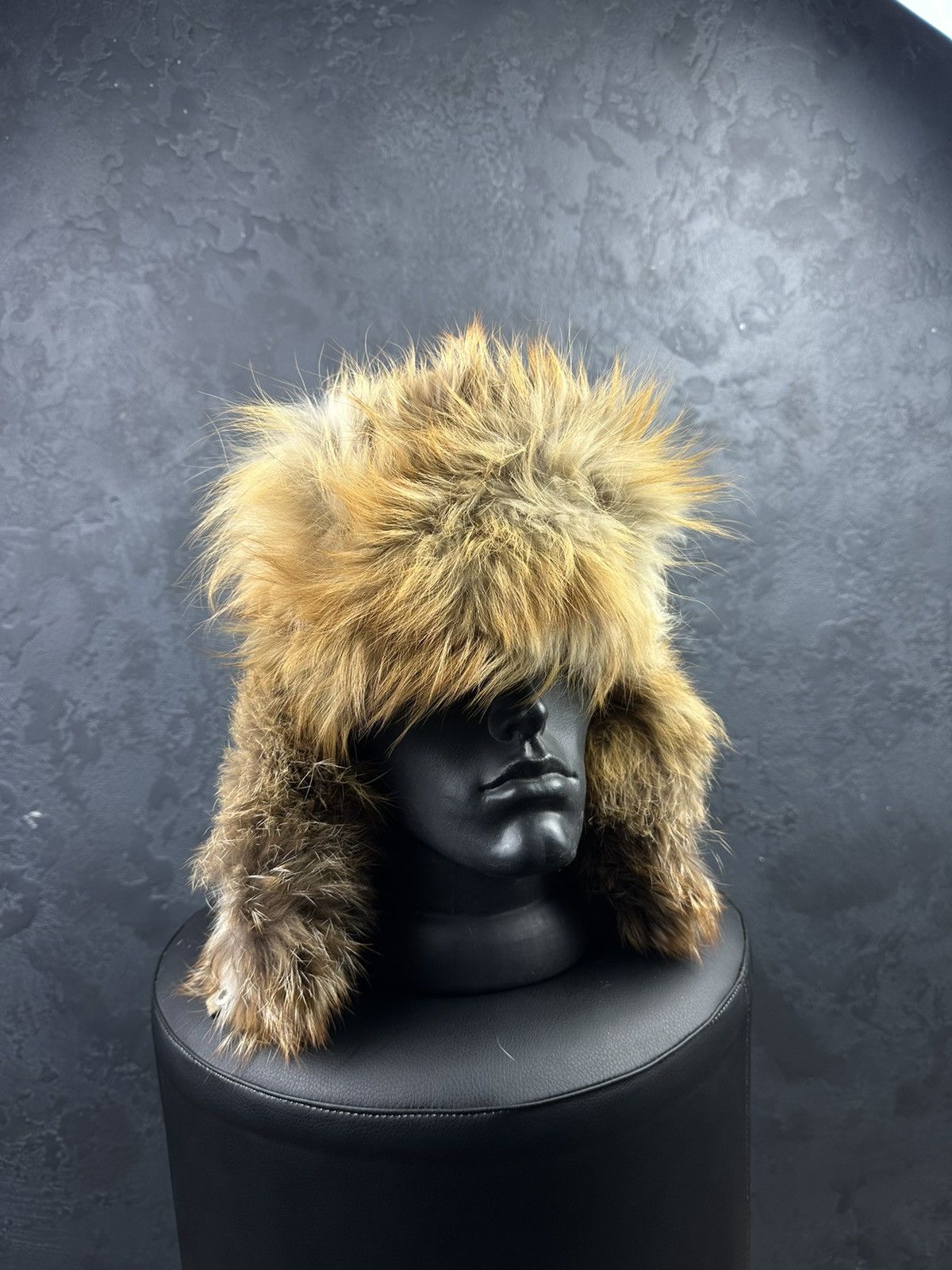 Hysteric Glamour × Japanese Brand Y2K Style Mohair Fuzzy Ushanka Hat Faux Fur Distressed 90s Size ONE SIZE - 2 Thumbnail