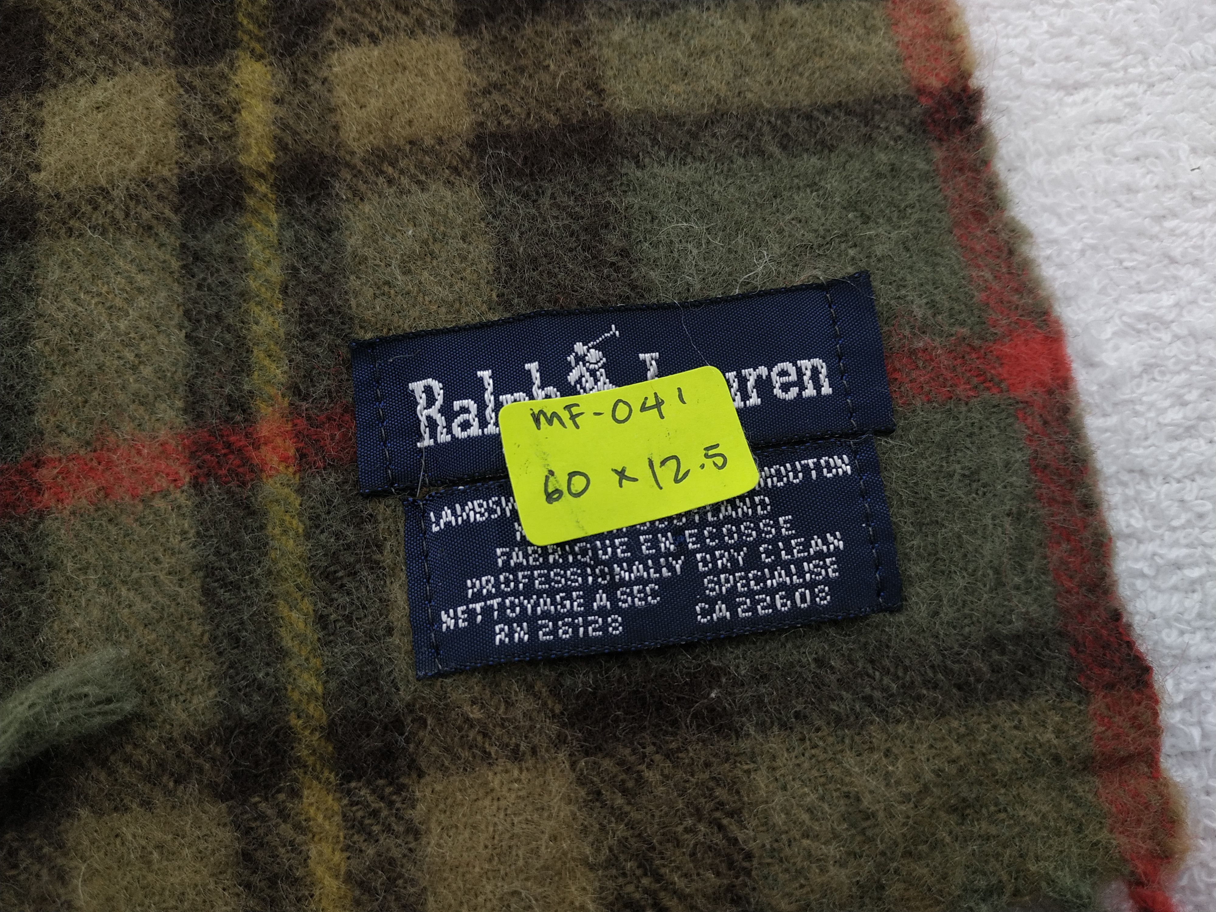 Ralph Lauren Vintage Ralph Lauren Wool Scarf/Muffler/Neckwear MF041 Size ONE SIZE - 7 Thumbnail