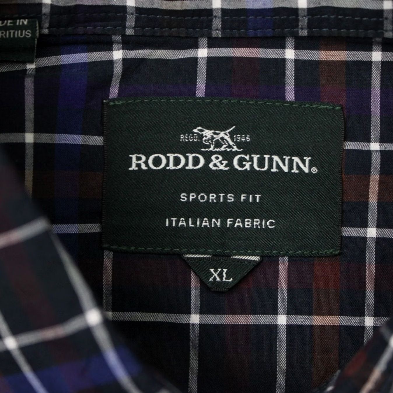 Rodd & Gunn Rodd & Gunn Shirt Mens XL Blue/Red Sports Fit Italian Fabric Long Sleeve Cotton Size US XL / EU 56 / 4 - 6 Thumbnail