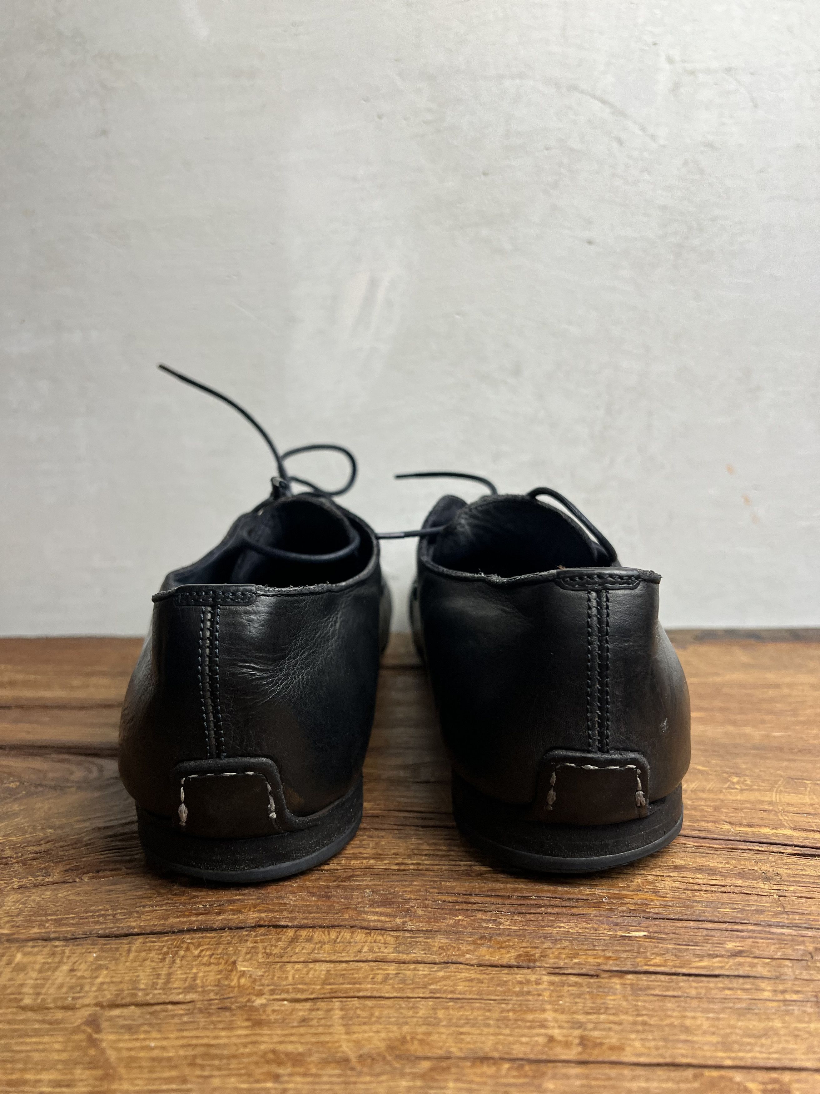 Alexander McQueen Alexander Mcqueen Black Leather Derby Shoes Size US 11 / EU 44 - 7 Thumbnail