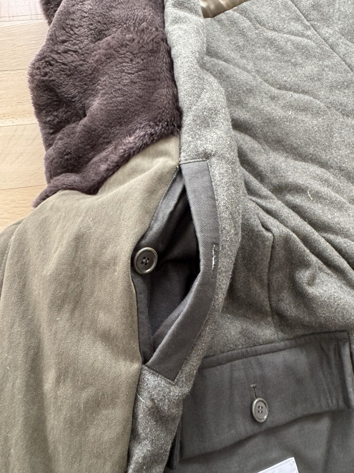 Aspesi Military inspired peacoat with fur Size US M / EU 48-50 / 2 - 14 Thumbnail