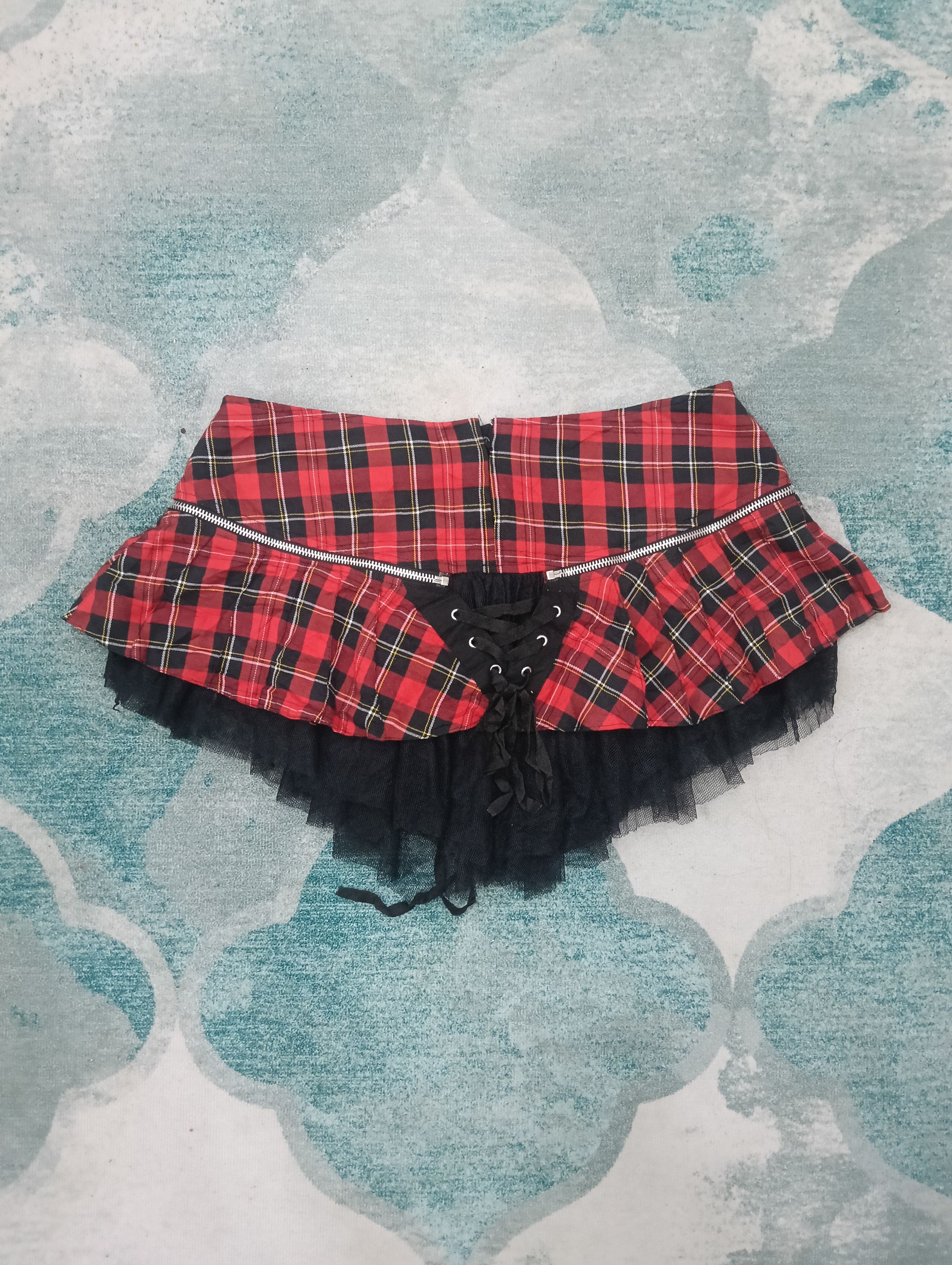 Seditionaries Unbranded Gothic Punk Plaid Skirt Size 32" / US 10 / IT 46 - 3 Thumbnail