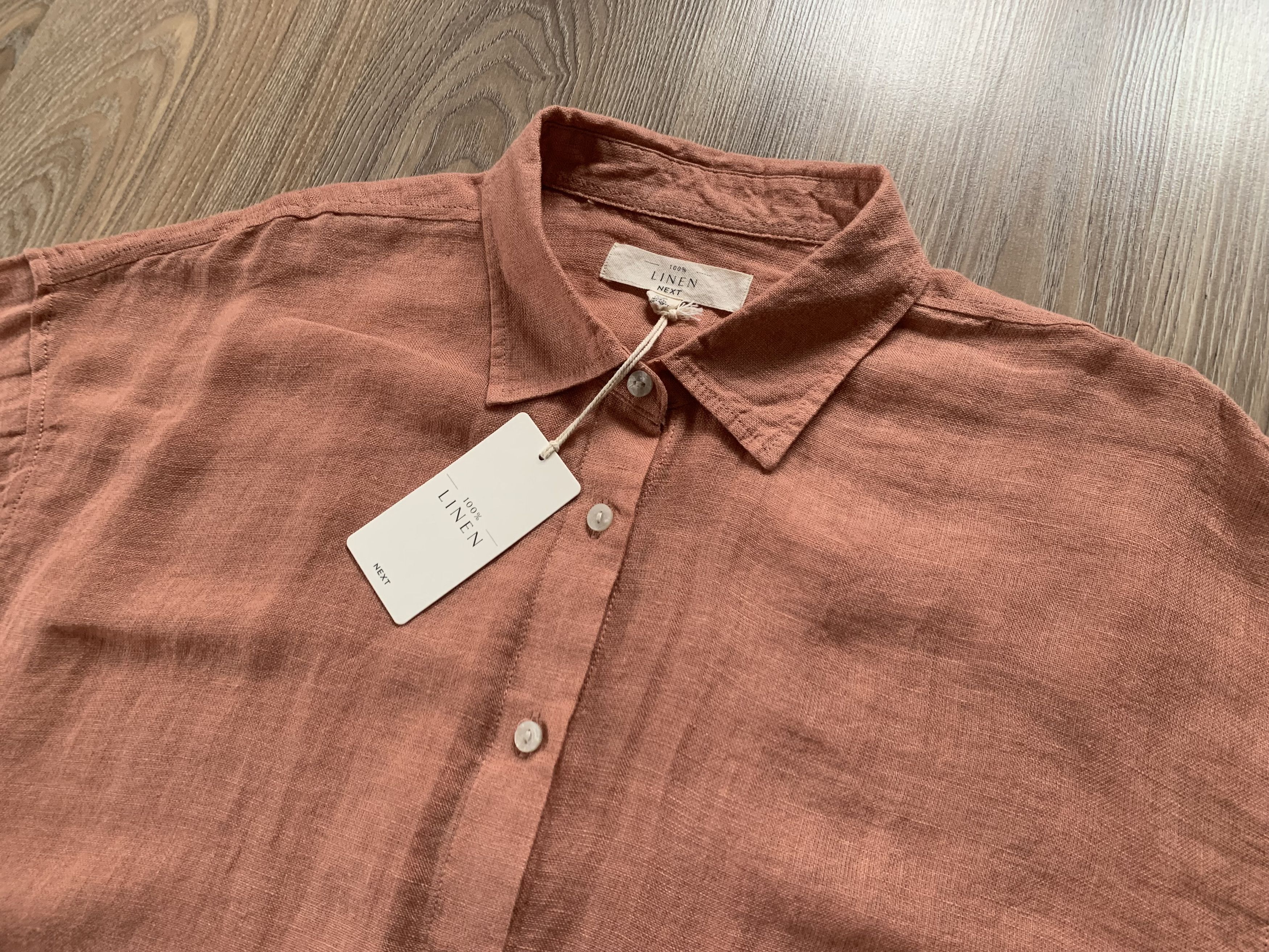 NEXT Men`s Next Linen Shirt Size US L / EU 52-54 / 3 - 4 Thumbnail