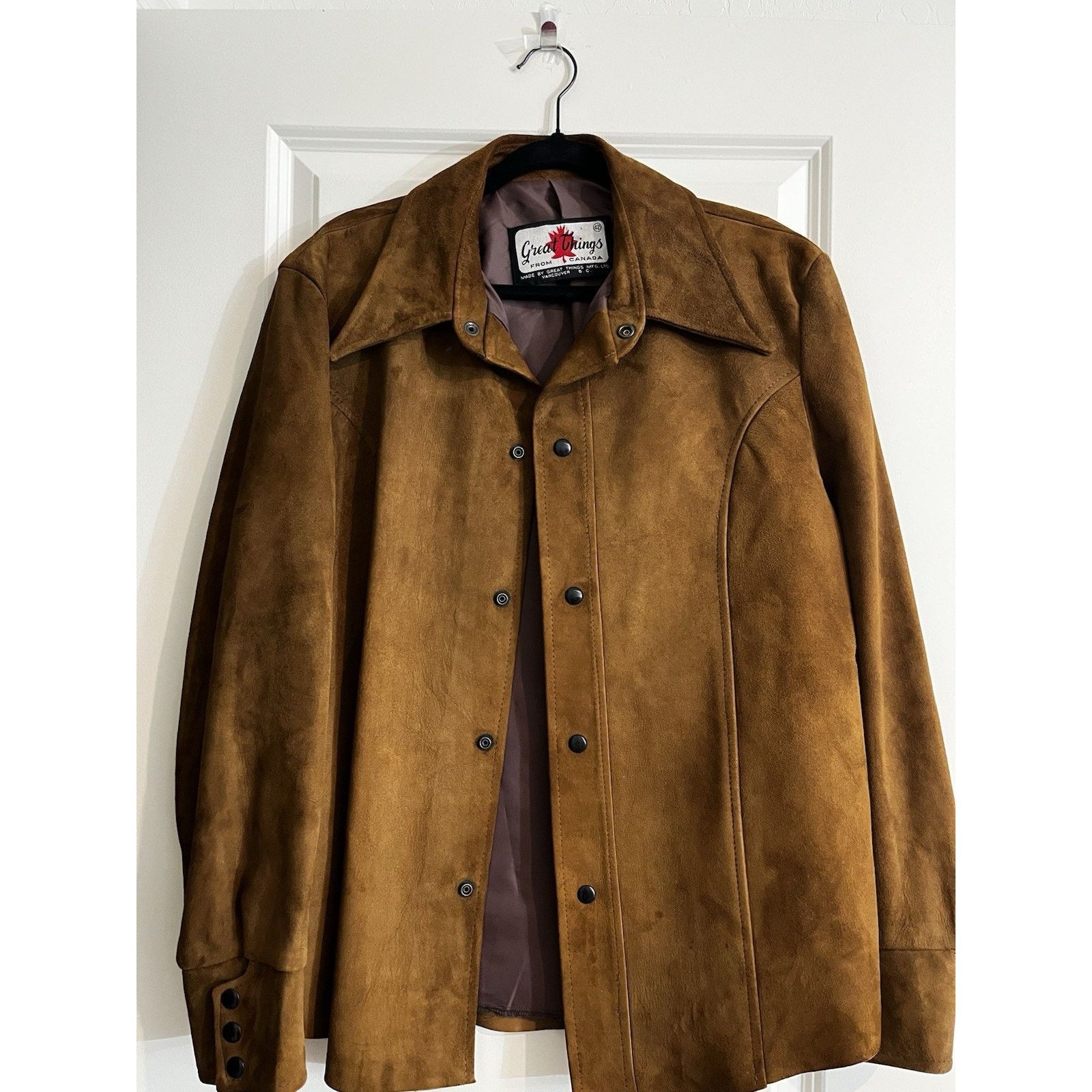 Other Vintage Great Things Canada Suede Leather Jacket 42 Western Size US L / EU 52-54 / 3 - 3 Thumbnail