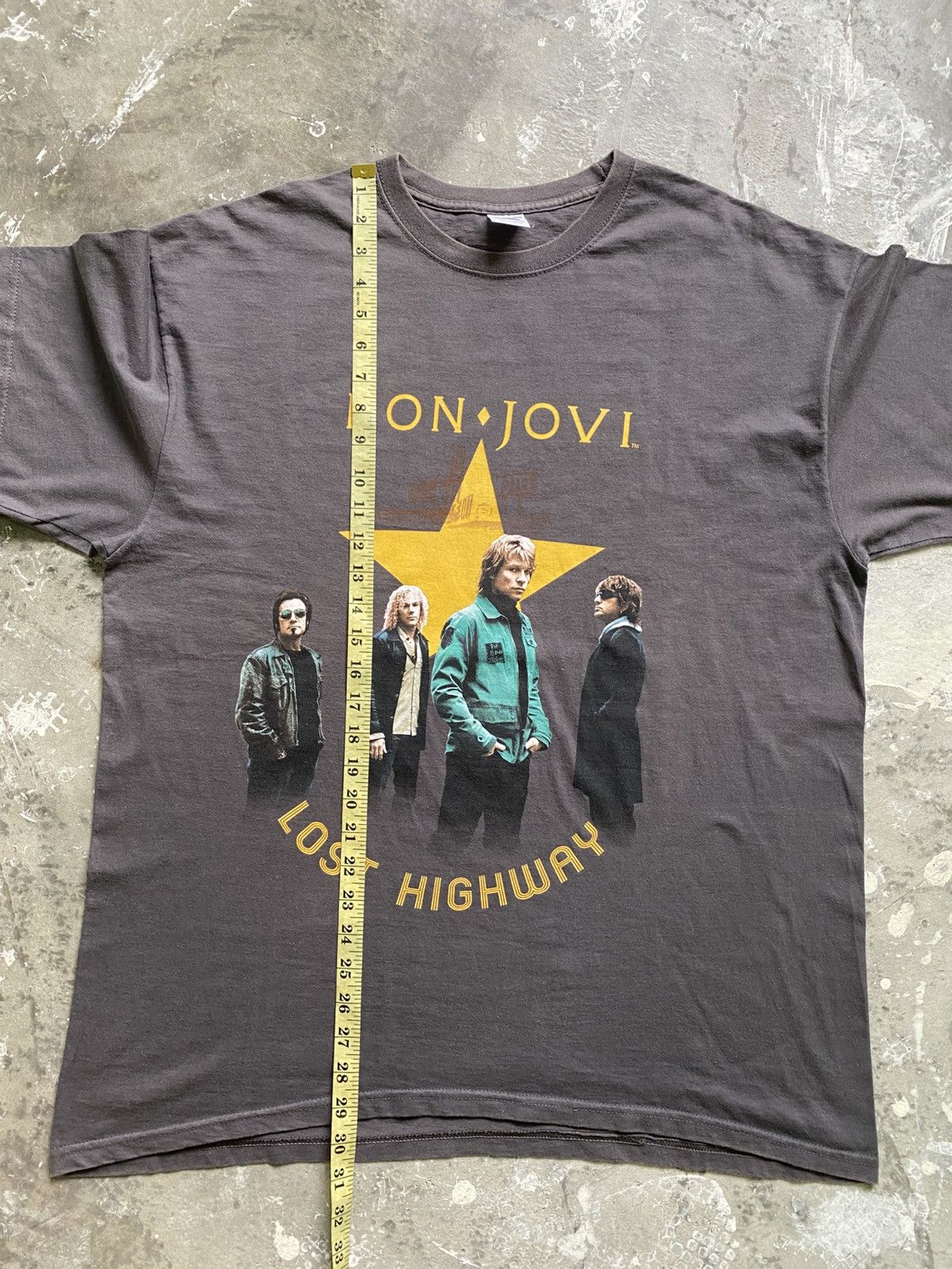 Band Tees × Bon Jovi × Vintage Vintage 07/08 Bon Jovi Europe Tour Band Tee Size US XL / EU 56 / 4 - 14 Thumbnail