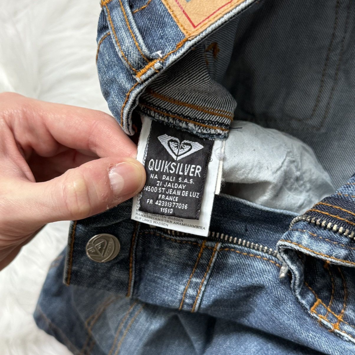 Quiksilver 📌 Vintage Y2K Roxy Quiksilver Denim Skirt Size 27" / US 4 / IT 40 - 10 Thumbnail