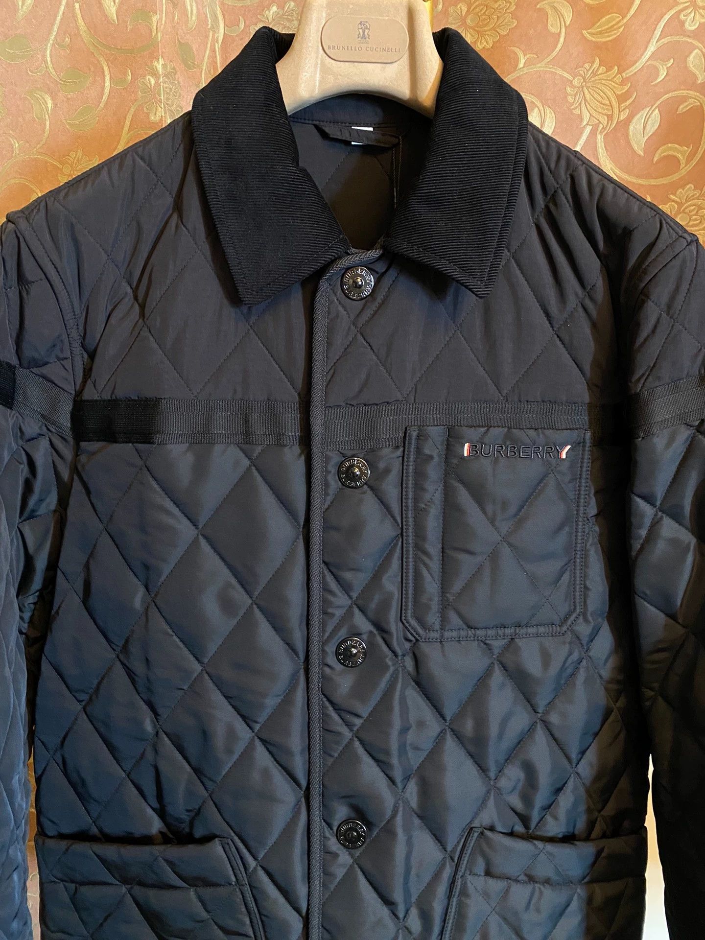 Burberry Burberry 37.5® Cowhide Elbow Reinforced Barn Jacket Size US M / EU 48-50 / 2 - 2 Thumbnail