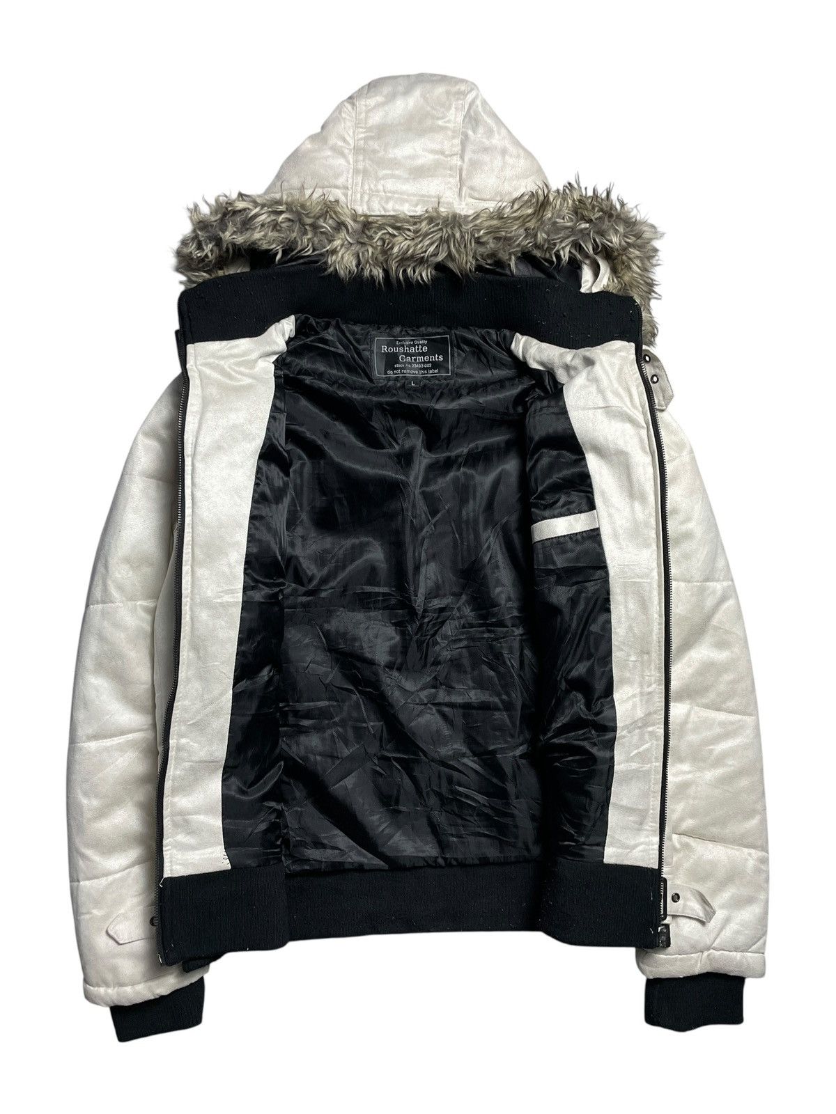 Tornado Mart 2000’s Roushatte - Vkei Style Puffer Fur Jacket Size US L / EU 52-54 / 3 - 7 Thumbnail