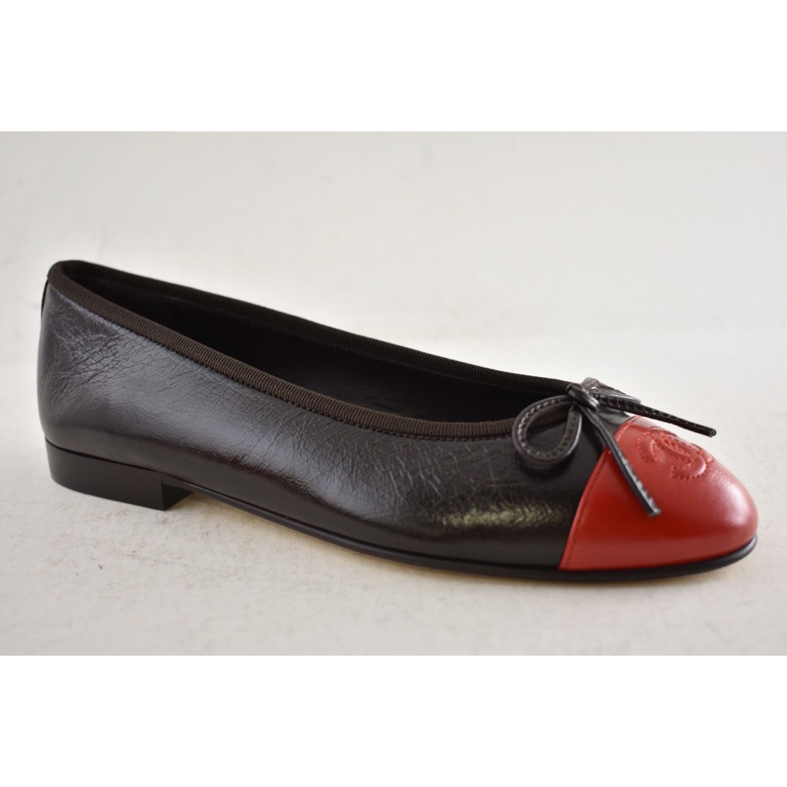 Chanel 26S Red Leather CC Logo Classic Ballet Ballerina Flat 36 Size US 6 / IT 36 - 4 Thumbnail