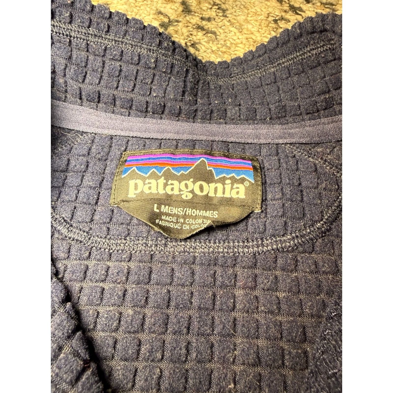 Patagonia Patagonia Regulator R1 Pullover Fleece Jacket Large Mens Blue Zip Size US L / EU 52-54 / 3 - 4 Thumbnail