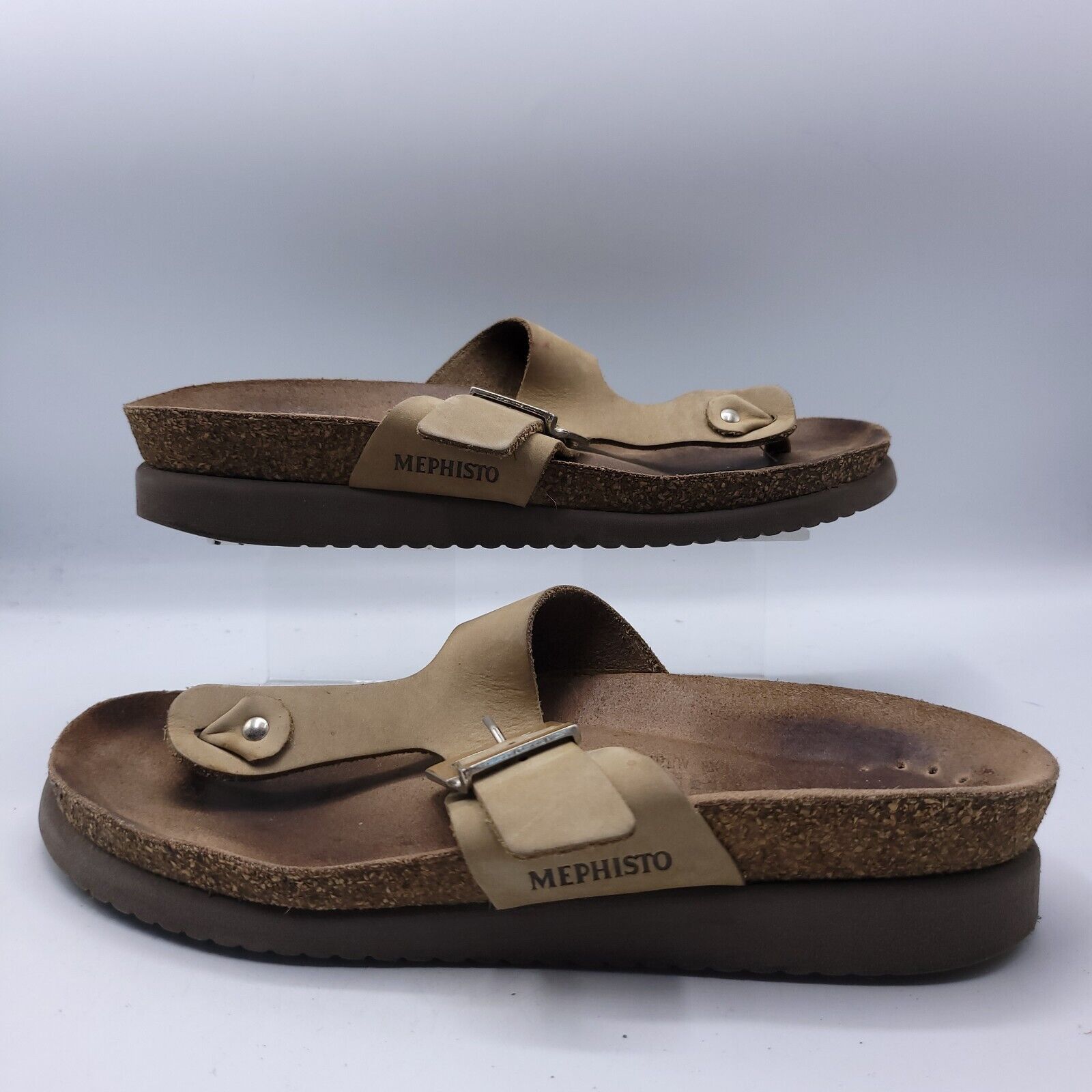 Mephisto Mephisto Casual Leather Slide Sandal Womens Size 7 38 Brown Size US 7 / IT 37 - 5 Thumbnail