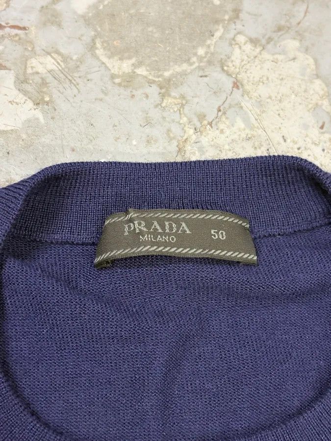 Prada FW2018 Prada Navy Argyle Wool Sweater Size US S / EU 44-46 / 1 - 8 Thumbnail