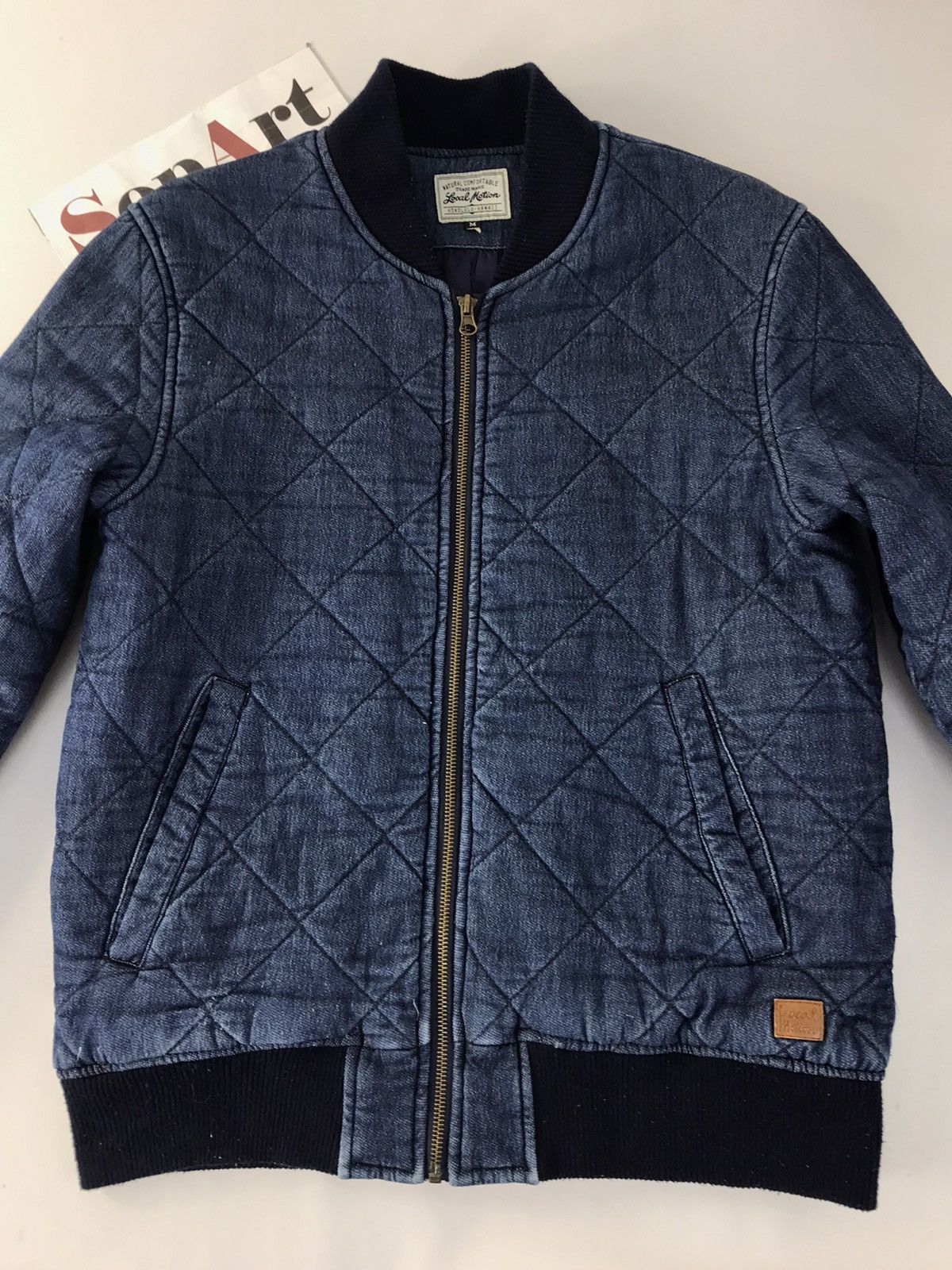 Japanese Brand × Vintage Vintage Local Motion Bomber Jacket Jeans Zipper Style Size US M / EU 48-50 / 2 - 3 Thumbnail