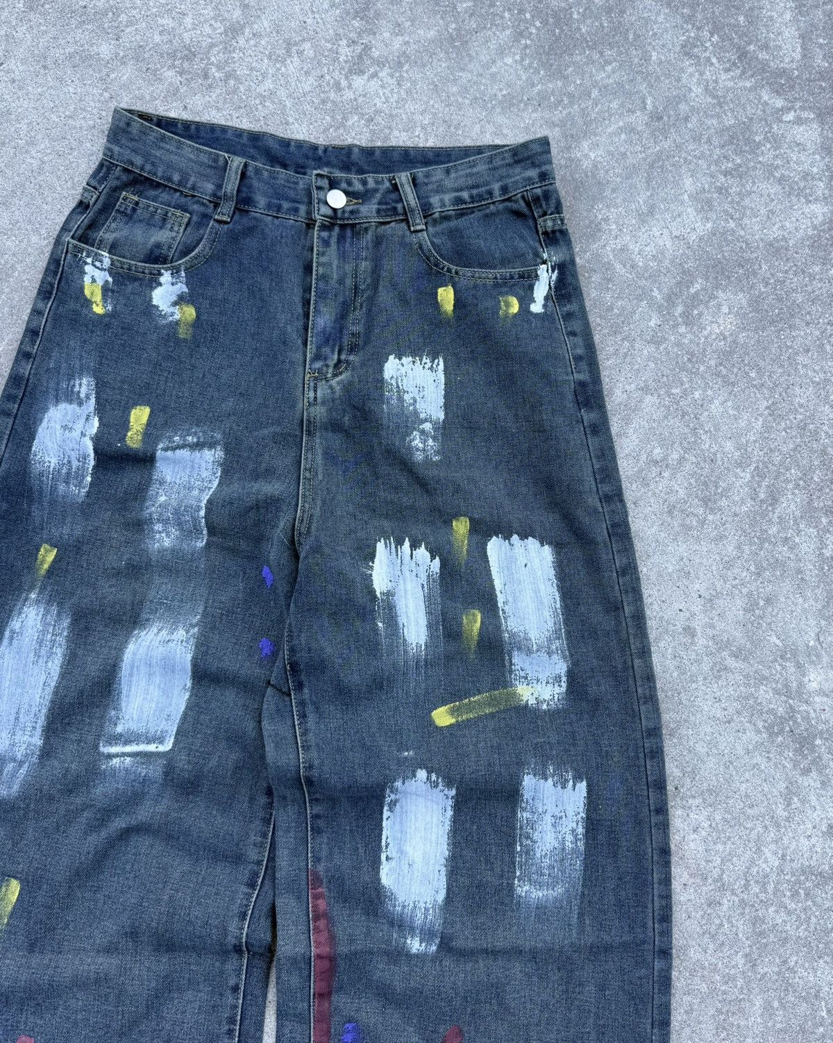 Other Vintage Y2K streetwear track oversized wide jeans Size US 32 / EU 48 - 4 Thumbnail