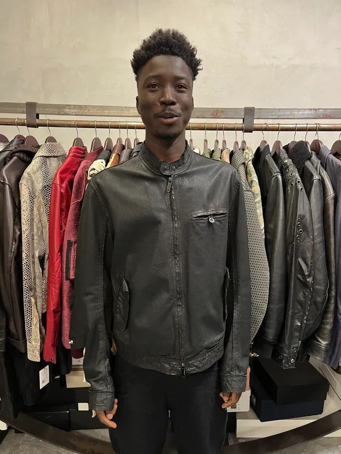 Emporio Armani AW2005 Emporio Armani Black Leather Eagle Jacket Size US M / EU 48-50 / 2 - 2 Thumbnail