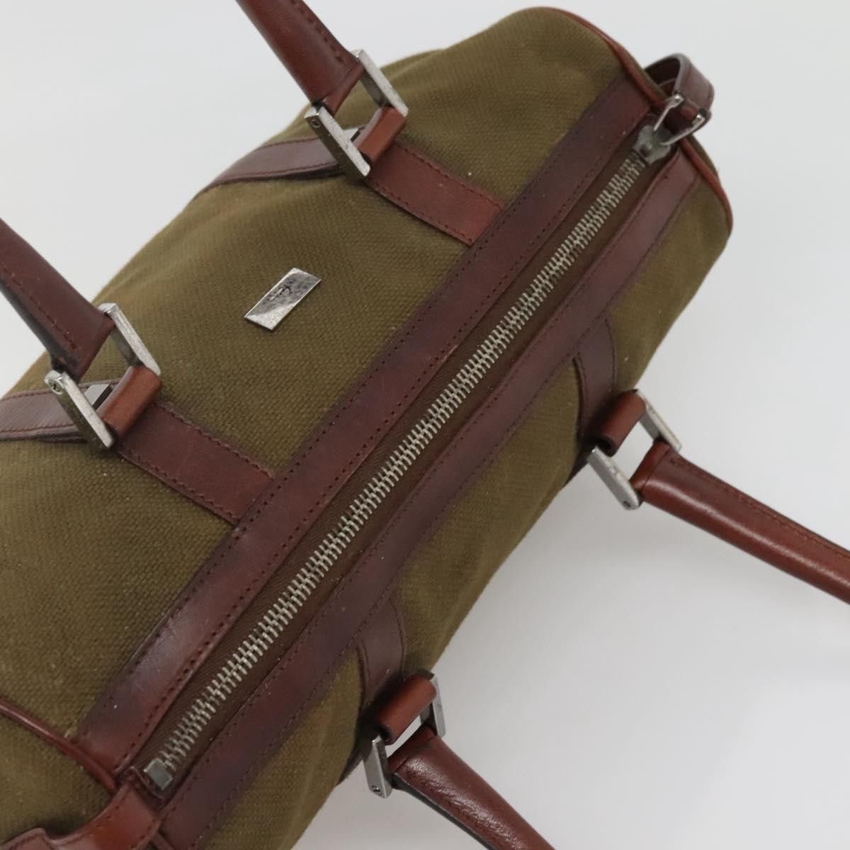 Gucci GUCCI Hand Bag Canvas Leather Khaki Brown Size ONE SIZE - 6 Thumbnail