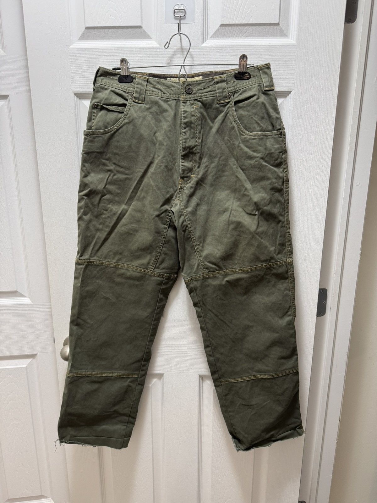 Cabelas Cabelas Green Double Knee Cargo Streetwear Pants Vintage Size US 34 / EU 50 - 1 Thumbnail