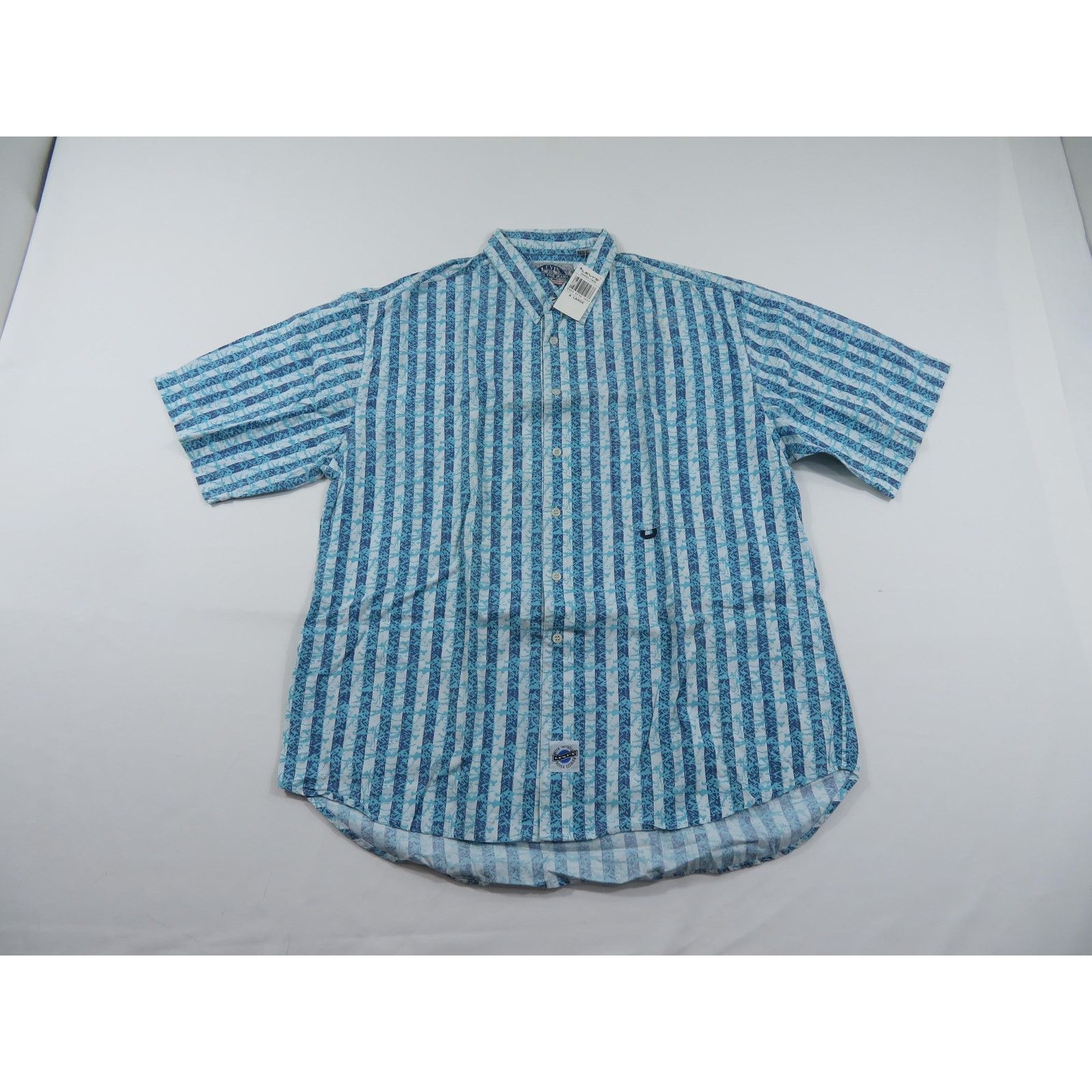 Levi's LEVIS Shirts For Jeans White Blue Aqua Stripes, XL 1990s New Size US XL / EU 56 / 4 - 1 Thumbnail