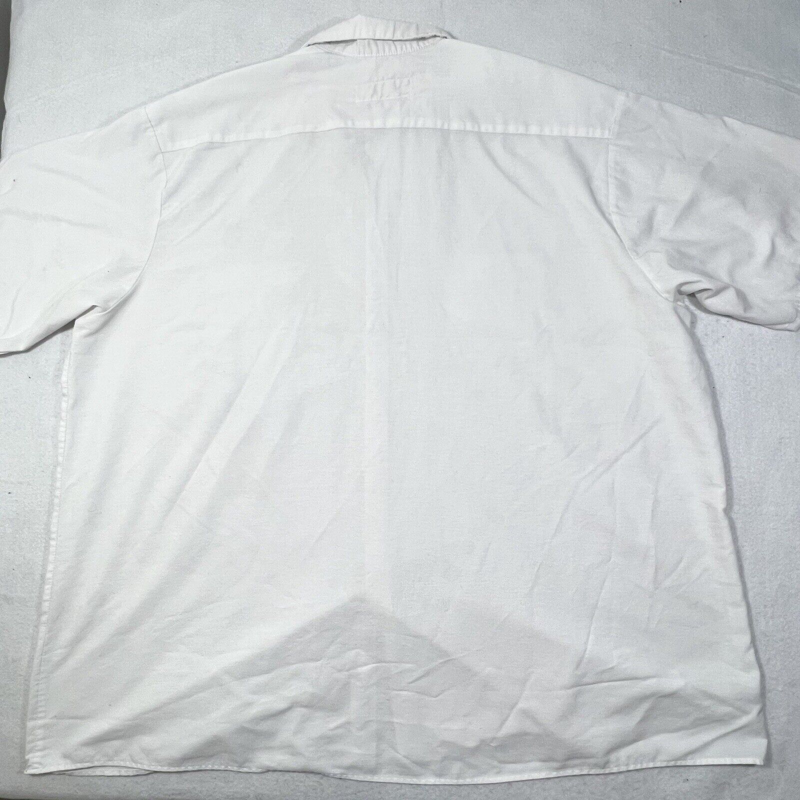 Disney Disney 5XL Cast Member White Button Short Sleeve Shirt Size US XXL / EU 58 / 5 - 9 Thumbnail