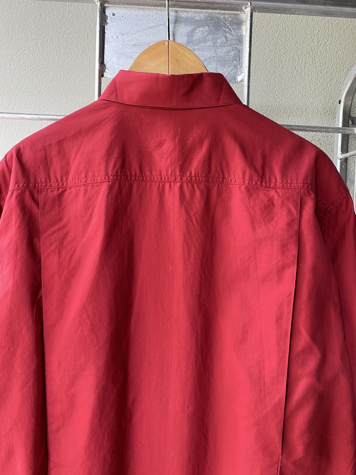 Dior Christian Dior vintage red cardinal shirt Size L / US 10 / IT 46 - 10 Thumbnail