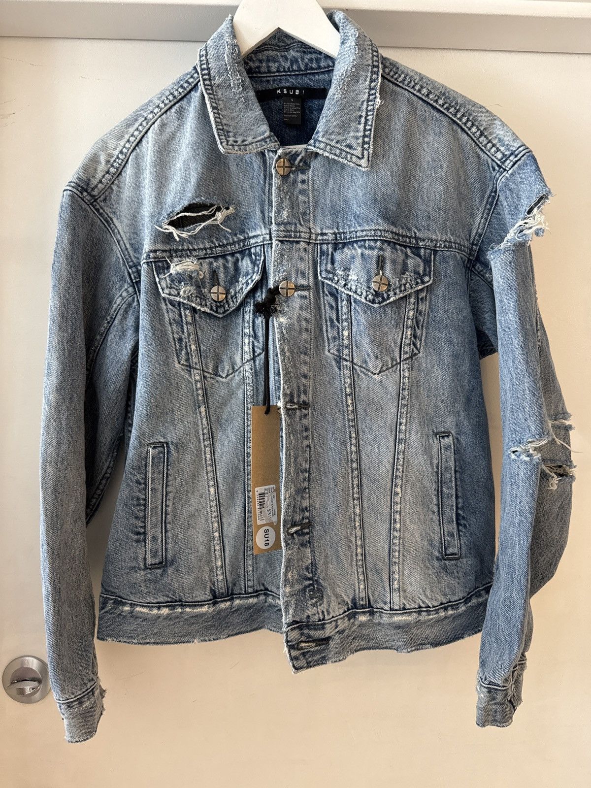 Ksubi Over sized distressed denim jacket Size S / US 4 / IT 40 - 1 Thumbnail