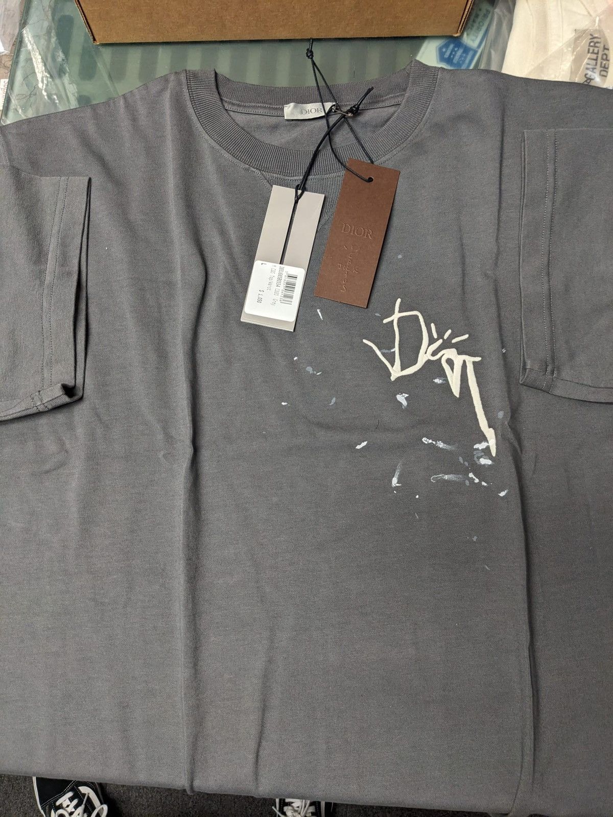 Dior CHRISTIAN DIOR X CACTUS JACK OVERSIZED T-SHIRT L GREY Size US L / EU 52-54 / 3 - 5 Thumbnail