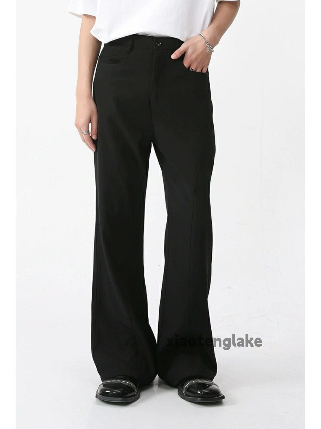 Designer × Japanese Brand × Vintage utility retro dance patchwork bootcut yuppie pants Size US 32 / EU 48 - 3 Thumbnail