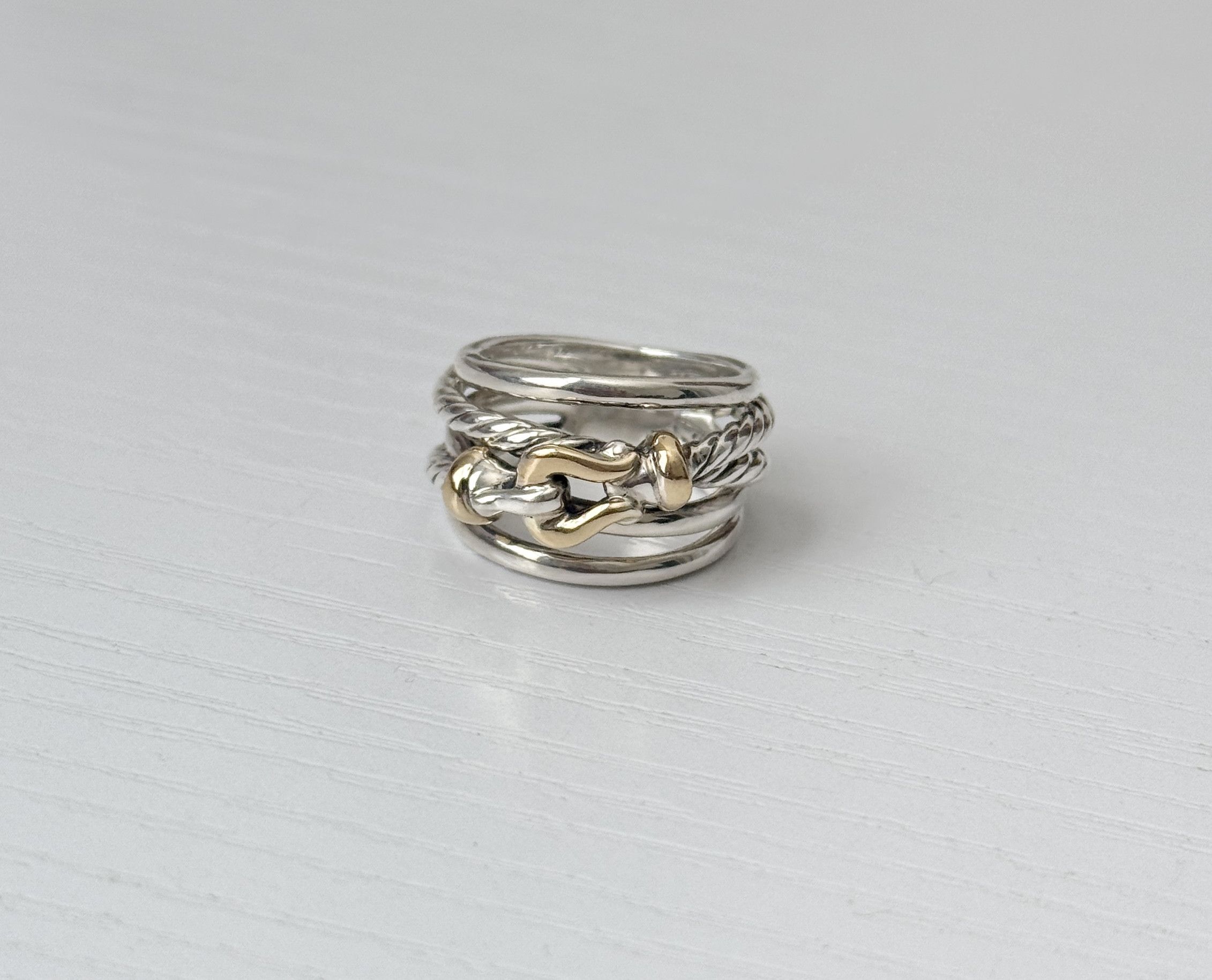 David Yurman david yurman sterling silver buckle ring Size ONE SIZE - 2 Thumbnail