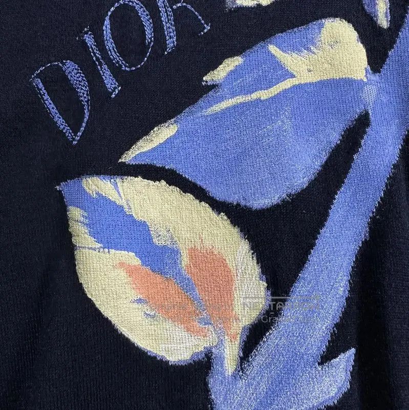 Dior Dior Men's Blue Wool Blend Long Sleeve Sweater . Size US S / EU 44-46 / 1 - 4 Thumbnail