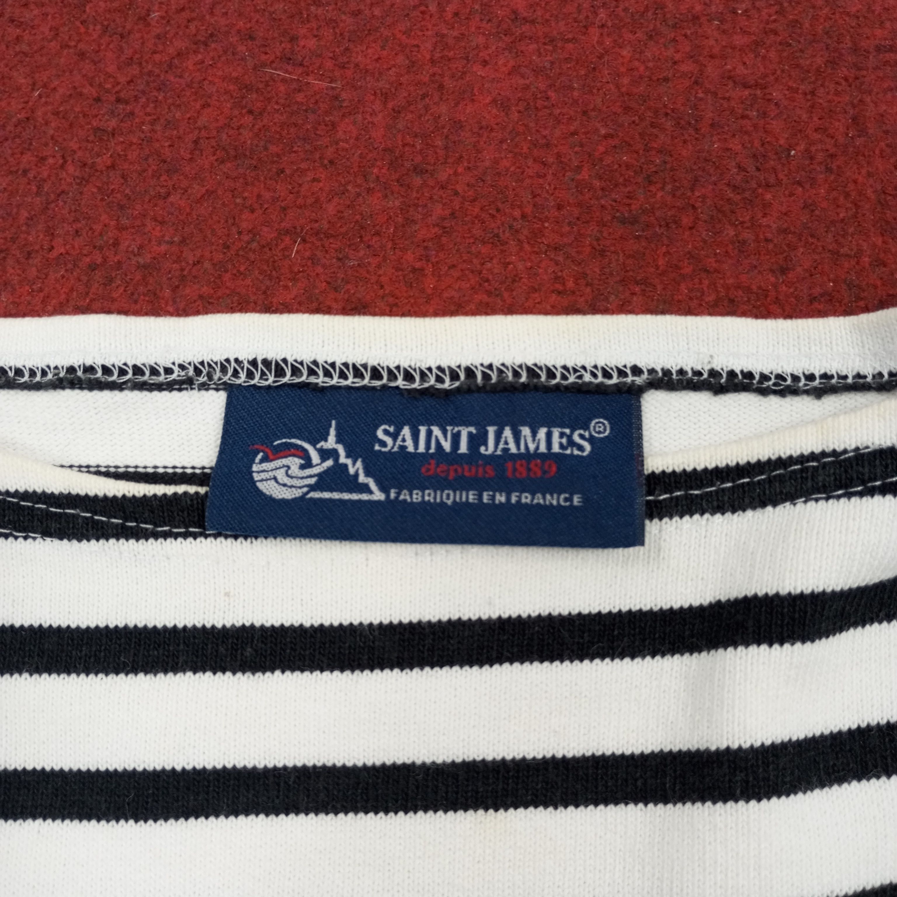Saint James × Vintage Saint James Stripes Design Fashion Style Tshirt Size S / US 4 / IT 40 - 7 Thumbnail