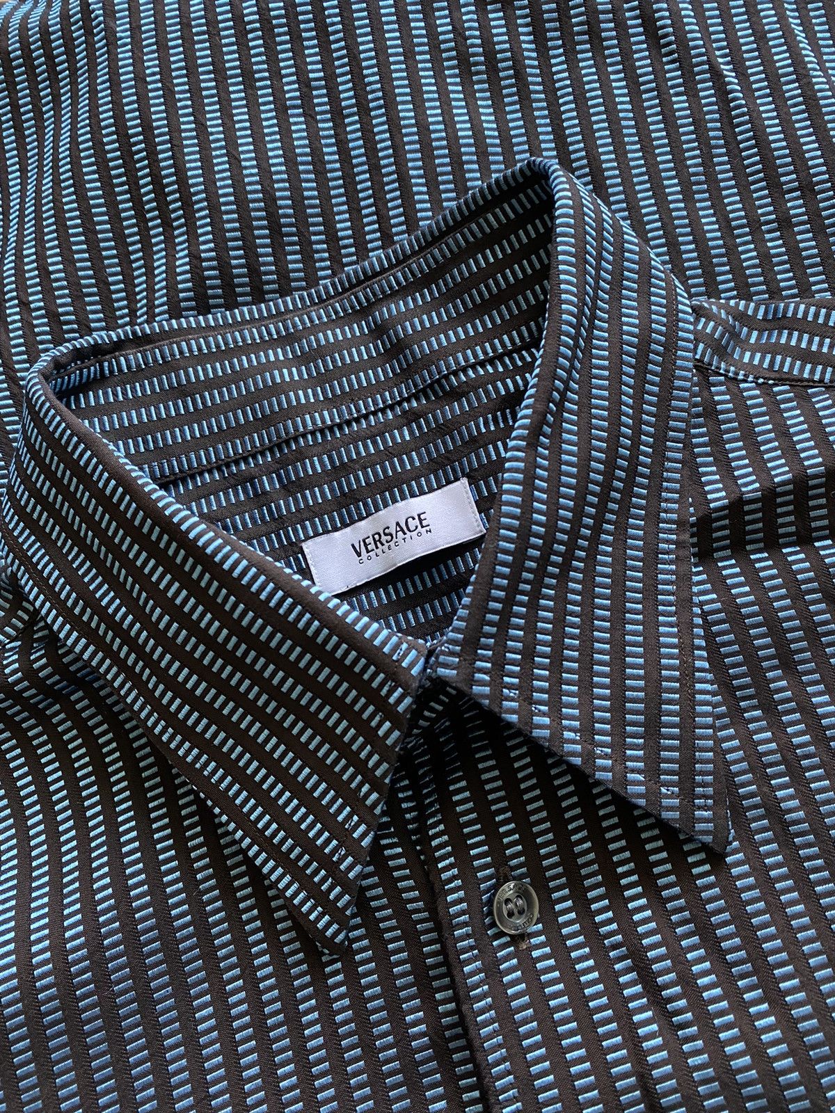 Versace Jeans Couture Versace Collection vintage Stripe L/S Button Shirt Size US M / EU 48-50 / 2 - 2 Thumbnail