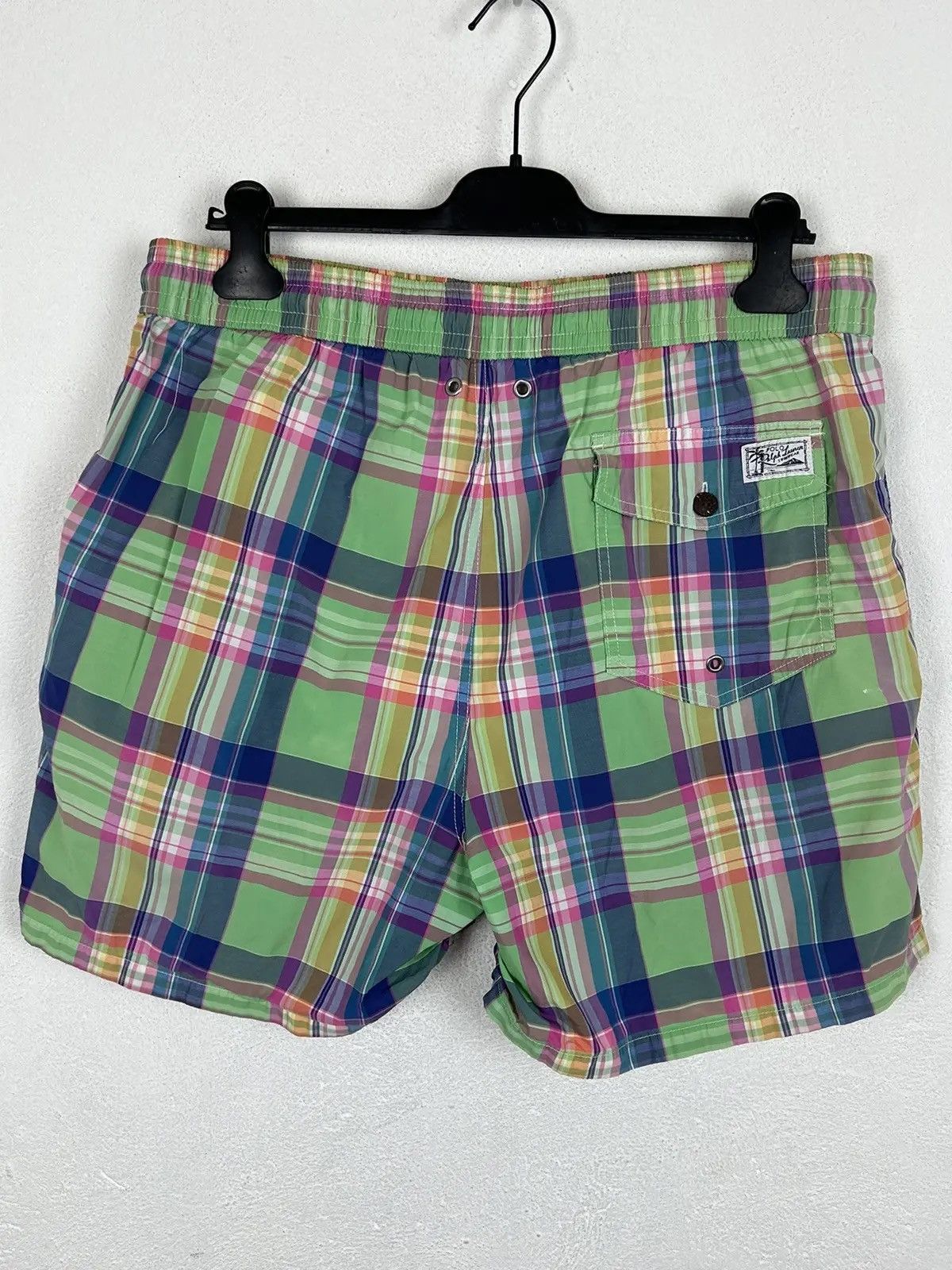 Polo Ralph Lauren Polo By Ralph Lauren Multicolor Checkered Swimwear Shorts Size US 36 / EU 52 - 6 Thumbnail