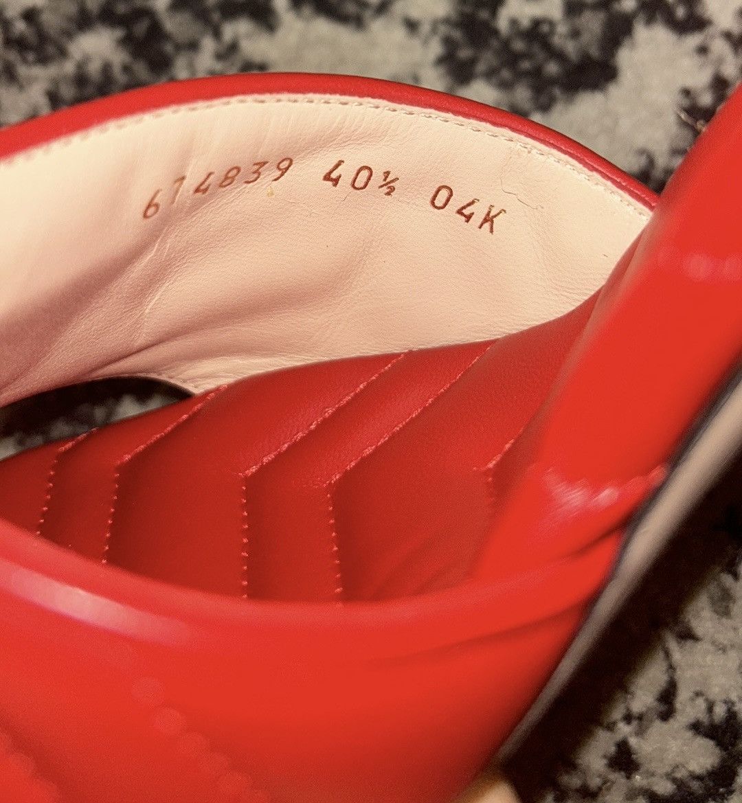 Gucci Gucci Double G Marmont Slide Sandal Mules Maple Red 40.5 Size US 10.5 / IT 40.5 - 8 Thumbnail