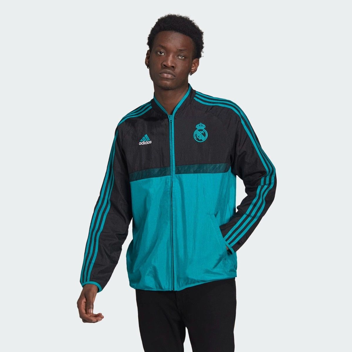 Adidas 🇪🇸 2021 Real Madrid Adidas Equipment Style Icons Woven Jacket Size US XL / EU 56 / 4 - 3 Thumbnail