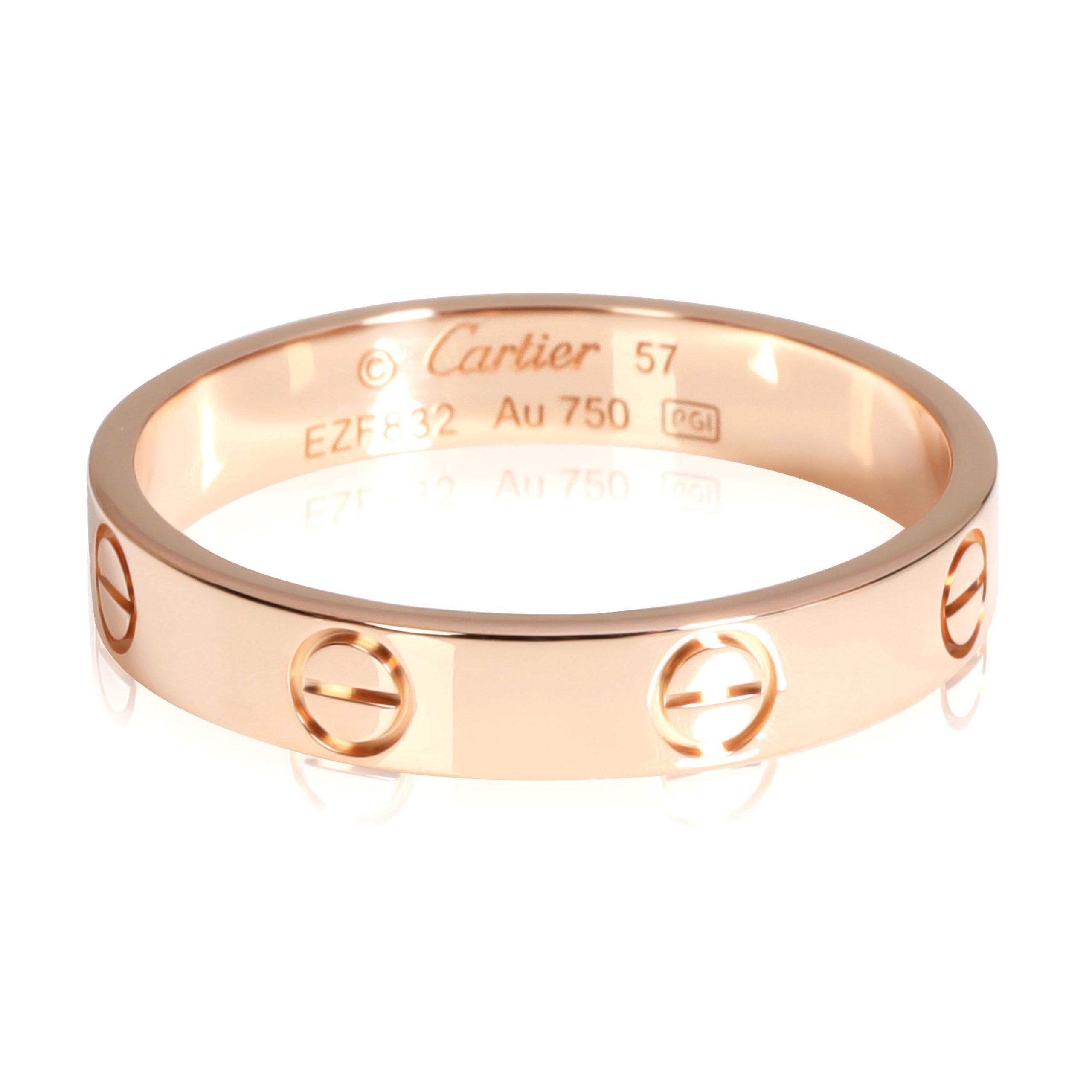 image of Cartier Love Wedding Band In 18K Rose Gold, Women's