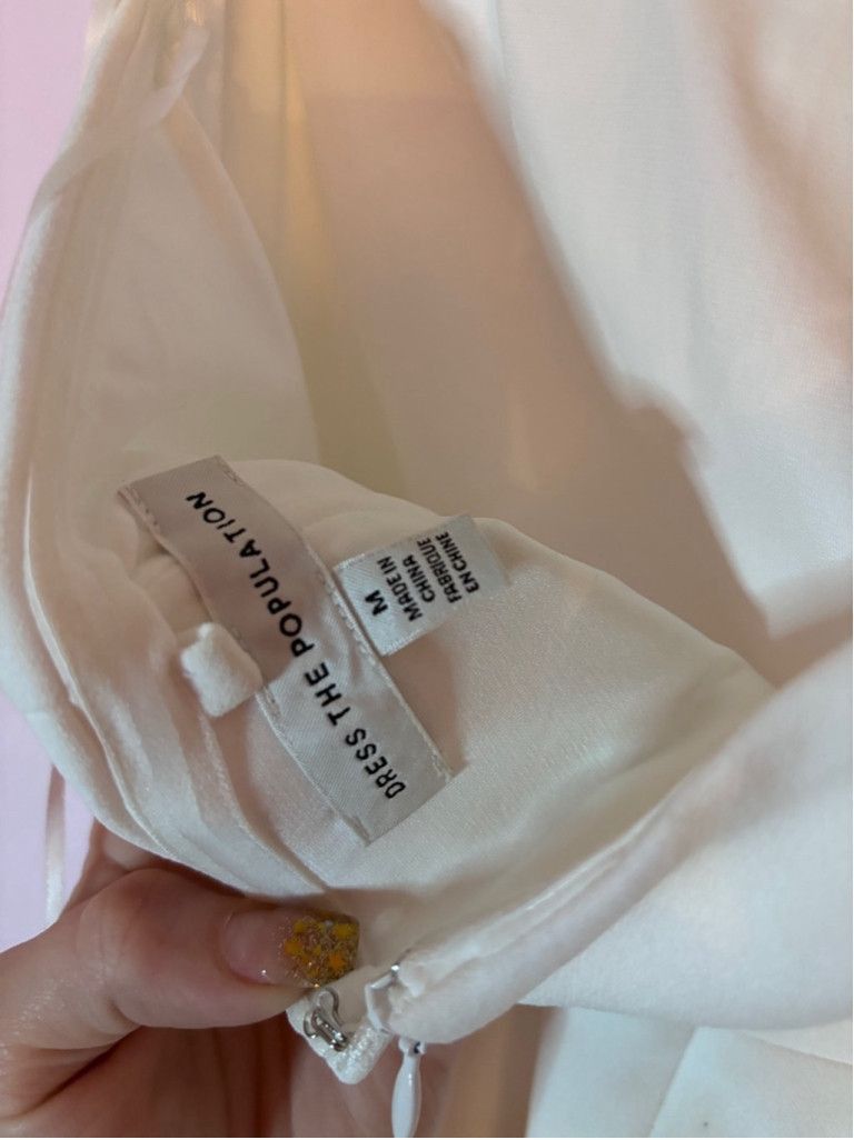 Dress the Population Women's The Reformation White Dress Size M Size M / US 6-8 / IT 42-44 - 6 Thumbnail