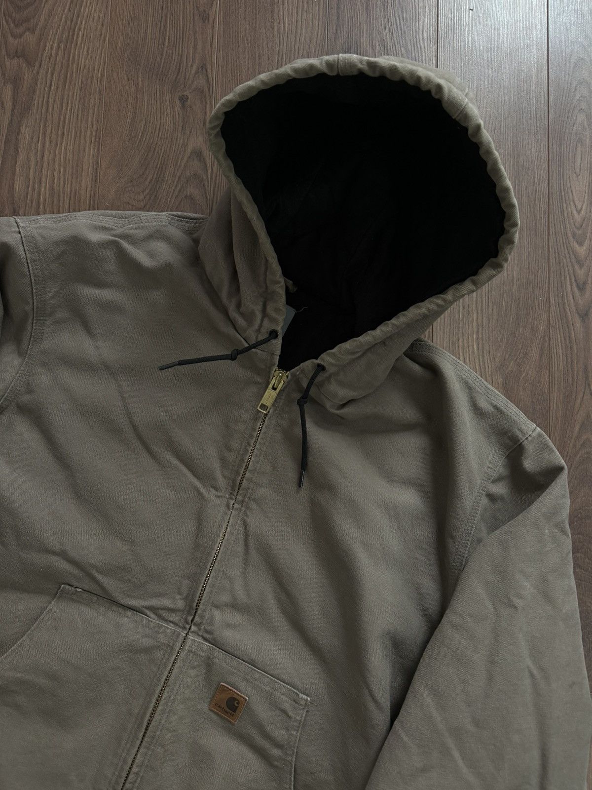 Carhartt Carhartt J130 Beige quilted flannel jacket coat Size US XL / EU 56 / 4 - 4 Thumbnail
