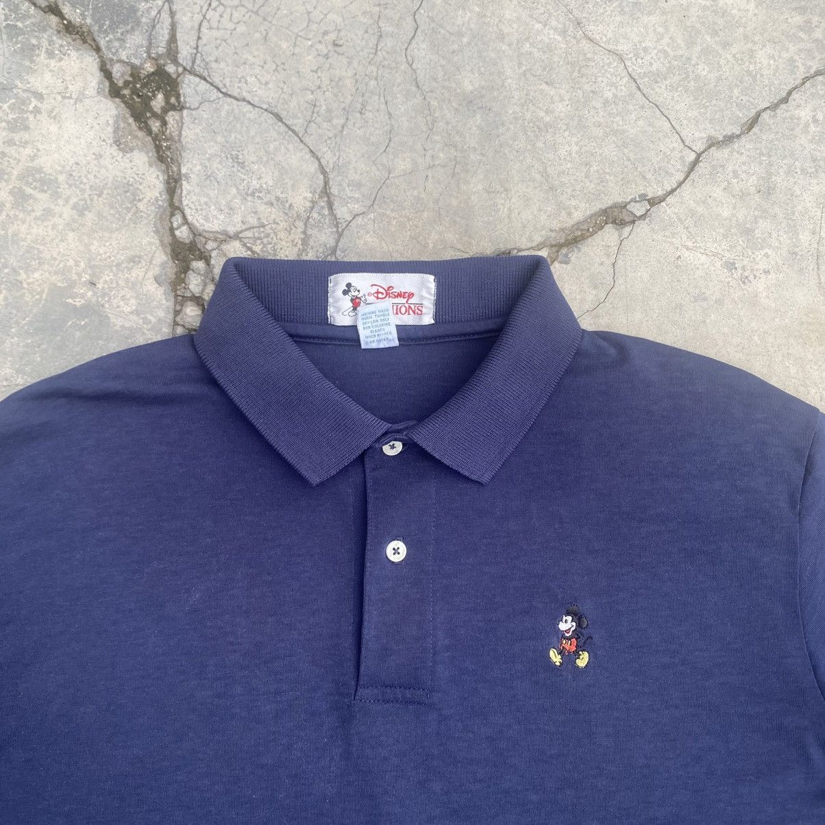 Disney 1990s Paperthin Disney Polo Embroidery Logo Size US L / EU 52-54 / 3 - 2 Thumbnail